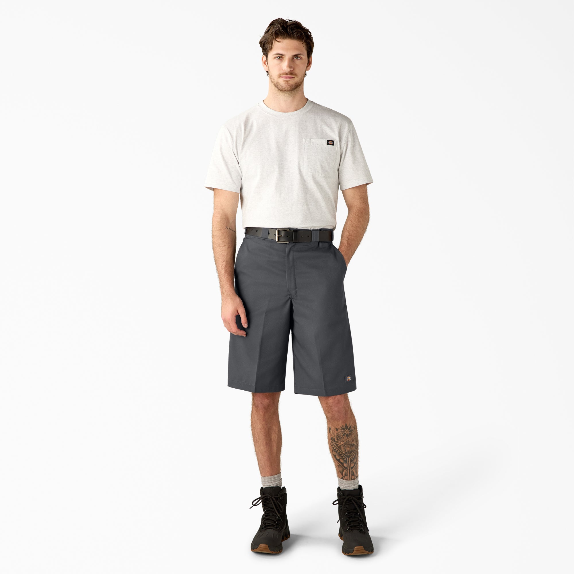 Loose Fit Flat Front Work Shorts. 13 - Image 5