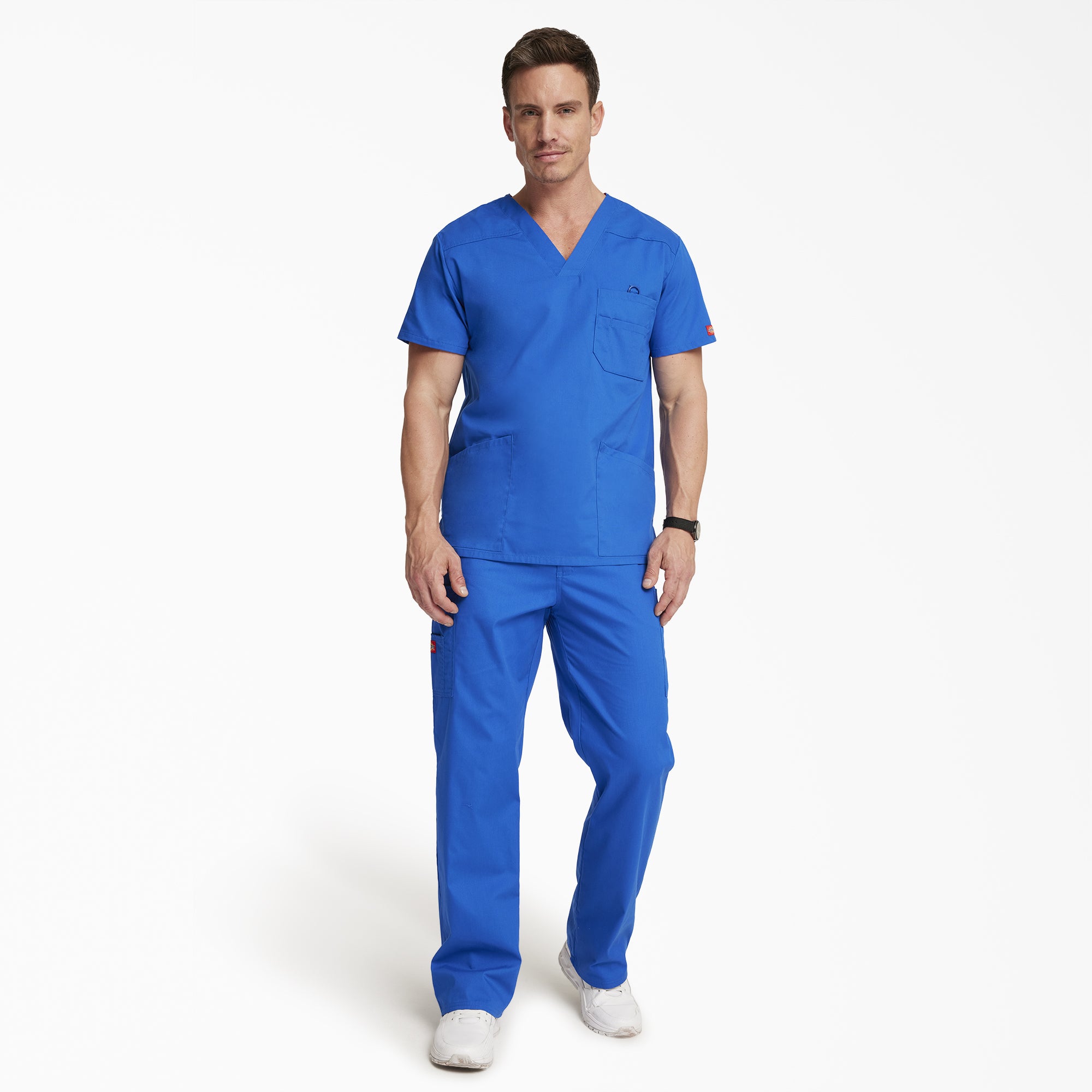 Men's EDS Signature V-Neck Scrub Top - Image 5