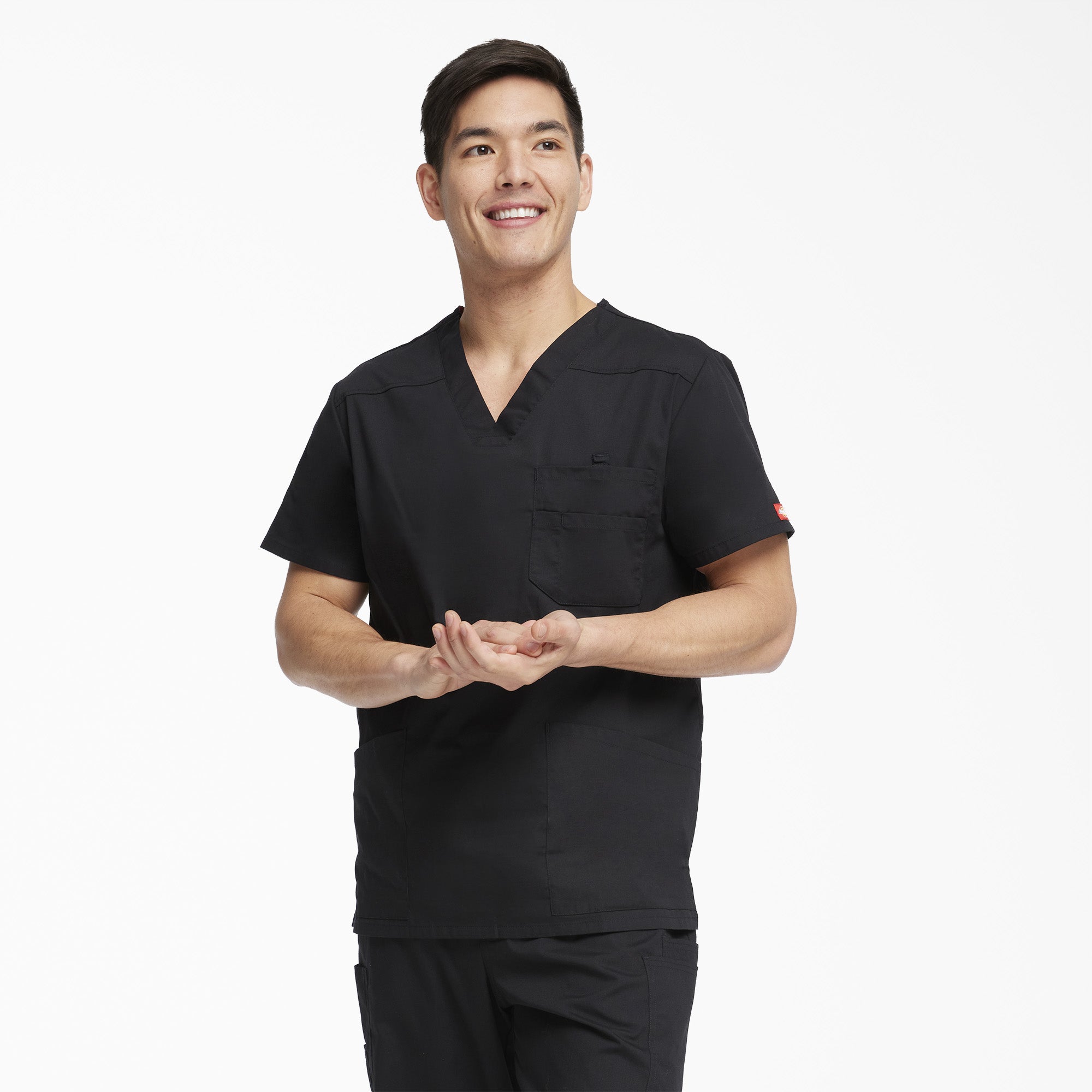 Men's EDS Signature V-Neck Scrub Top - Image 3