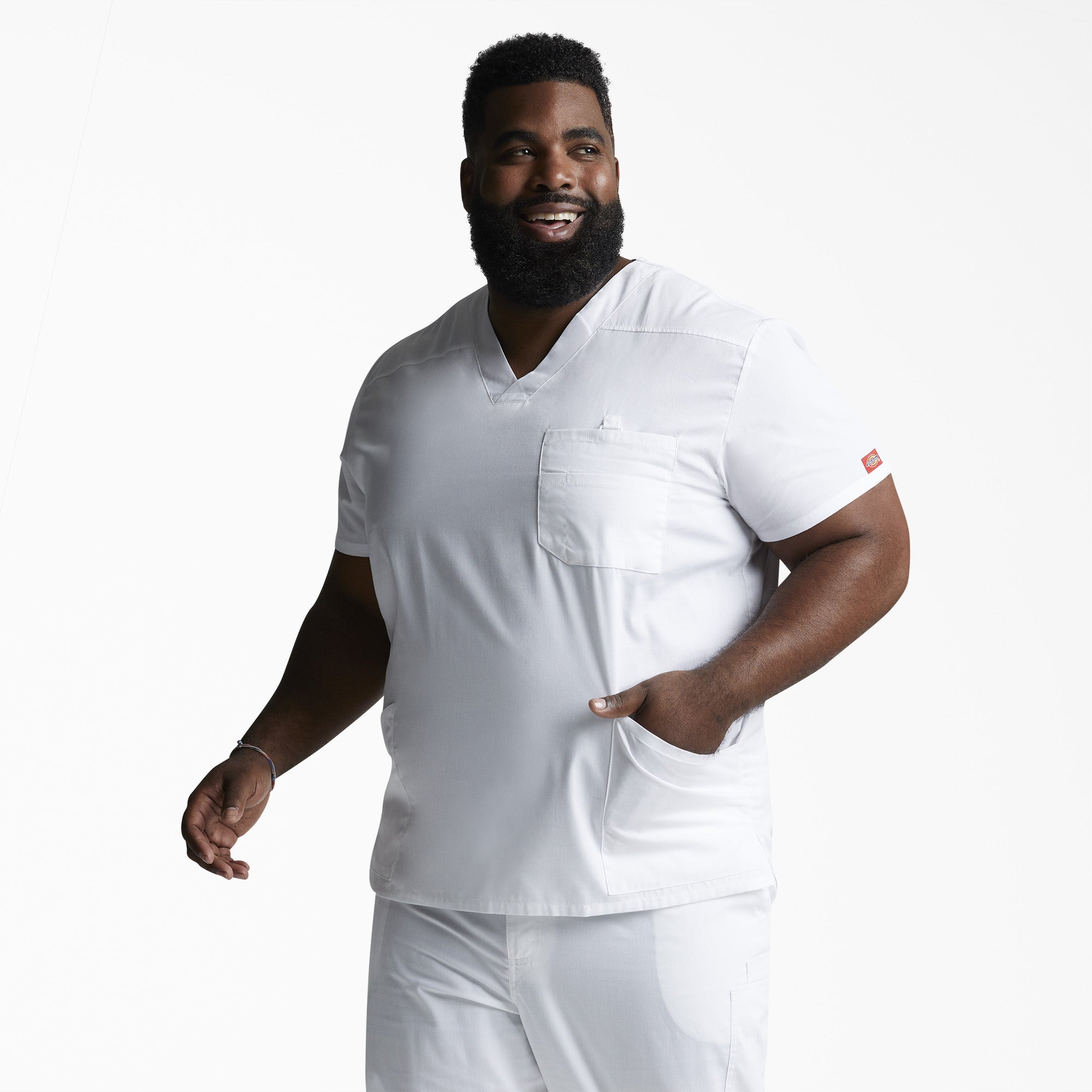 Men's EDS Signature V-Neck Scrub Top - Image 3