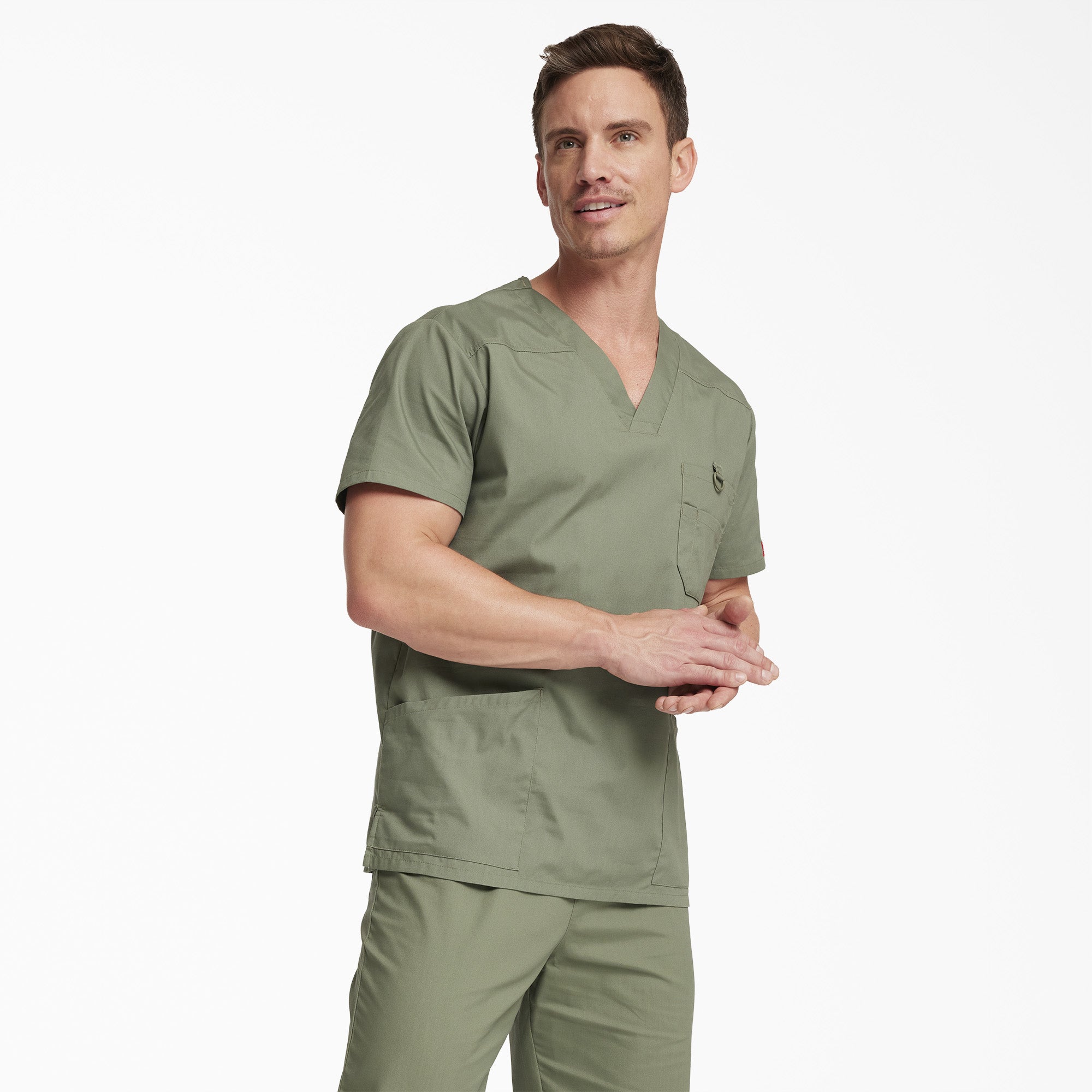 Men's EDS Signature V-Neck Scrub Top - Image 4