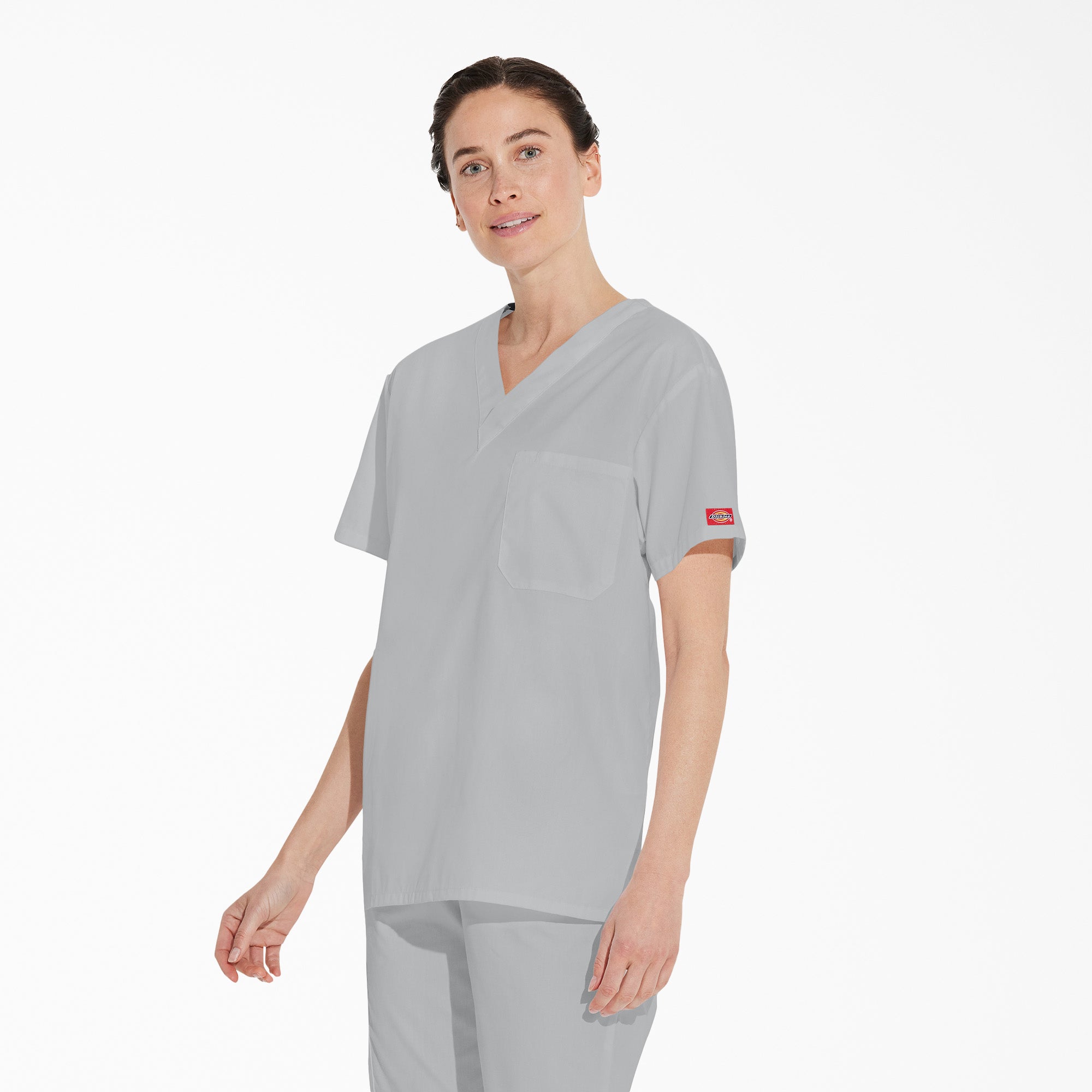 Unisex EDS Signature V-Neck Scrub Top - Image 3