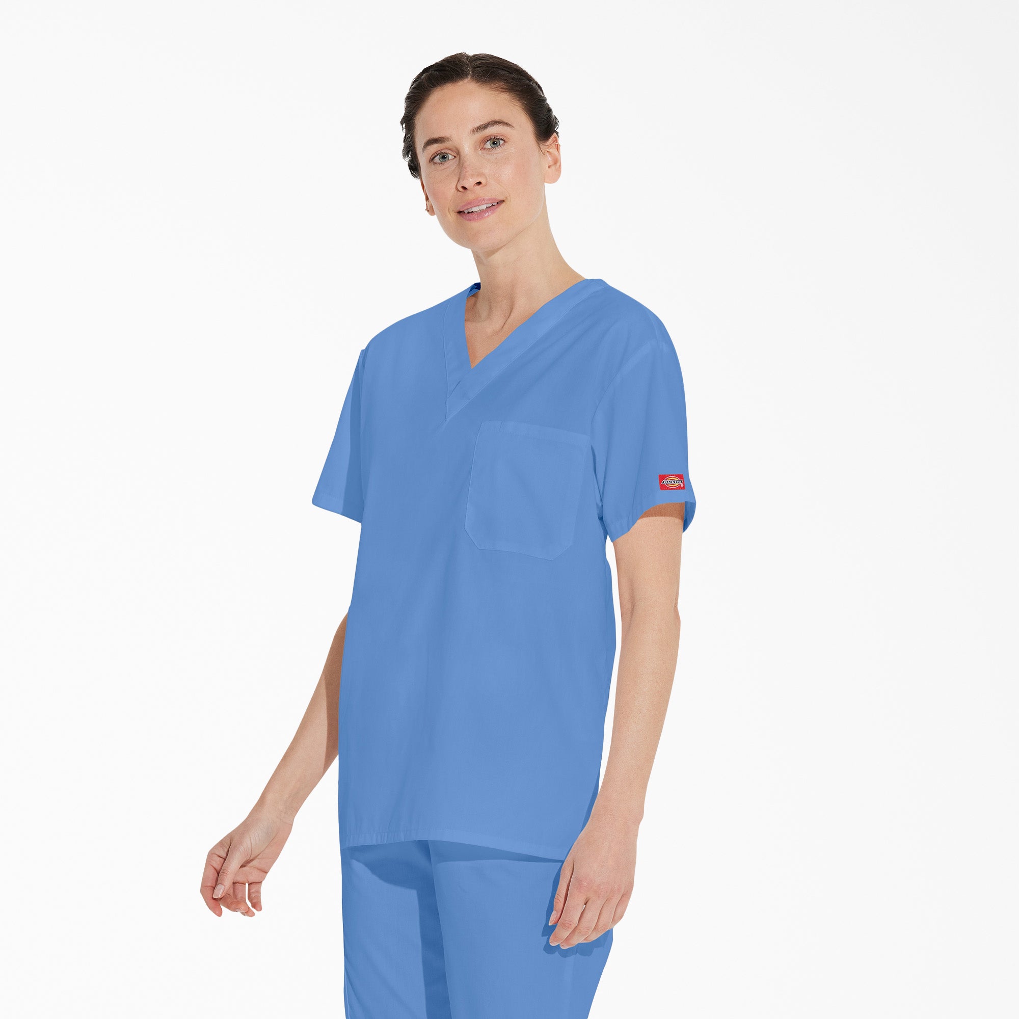 Unisex EDS Signature V-Neck Scrub Top - Image 3