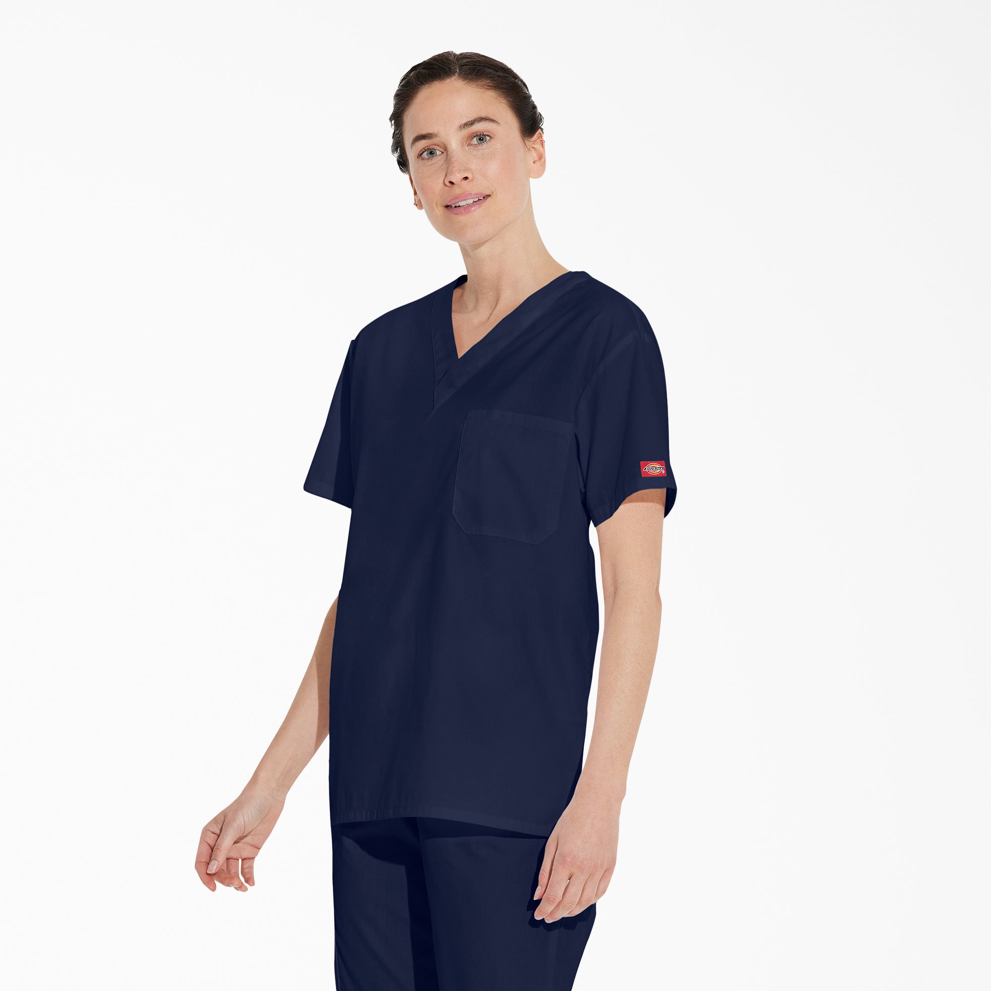 Unisex EDS Signature V-Neck Scrub Top - Image 3