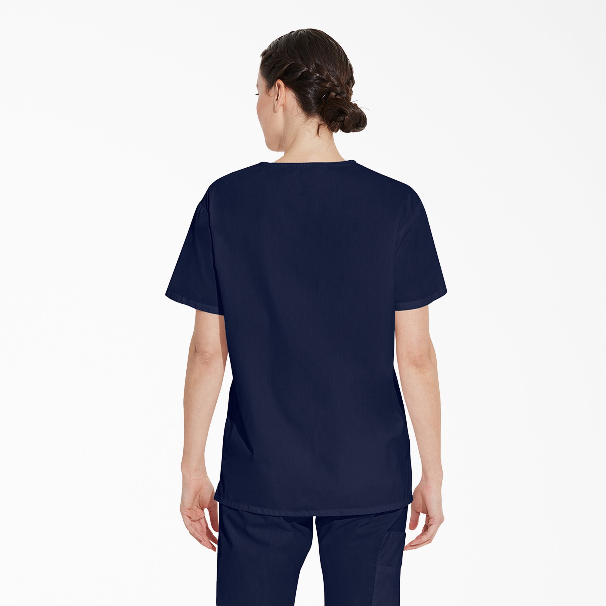Unisex EDS Signature V-Neck Scrub Top - Image 2