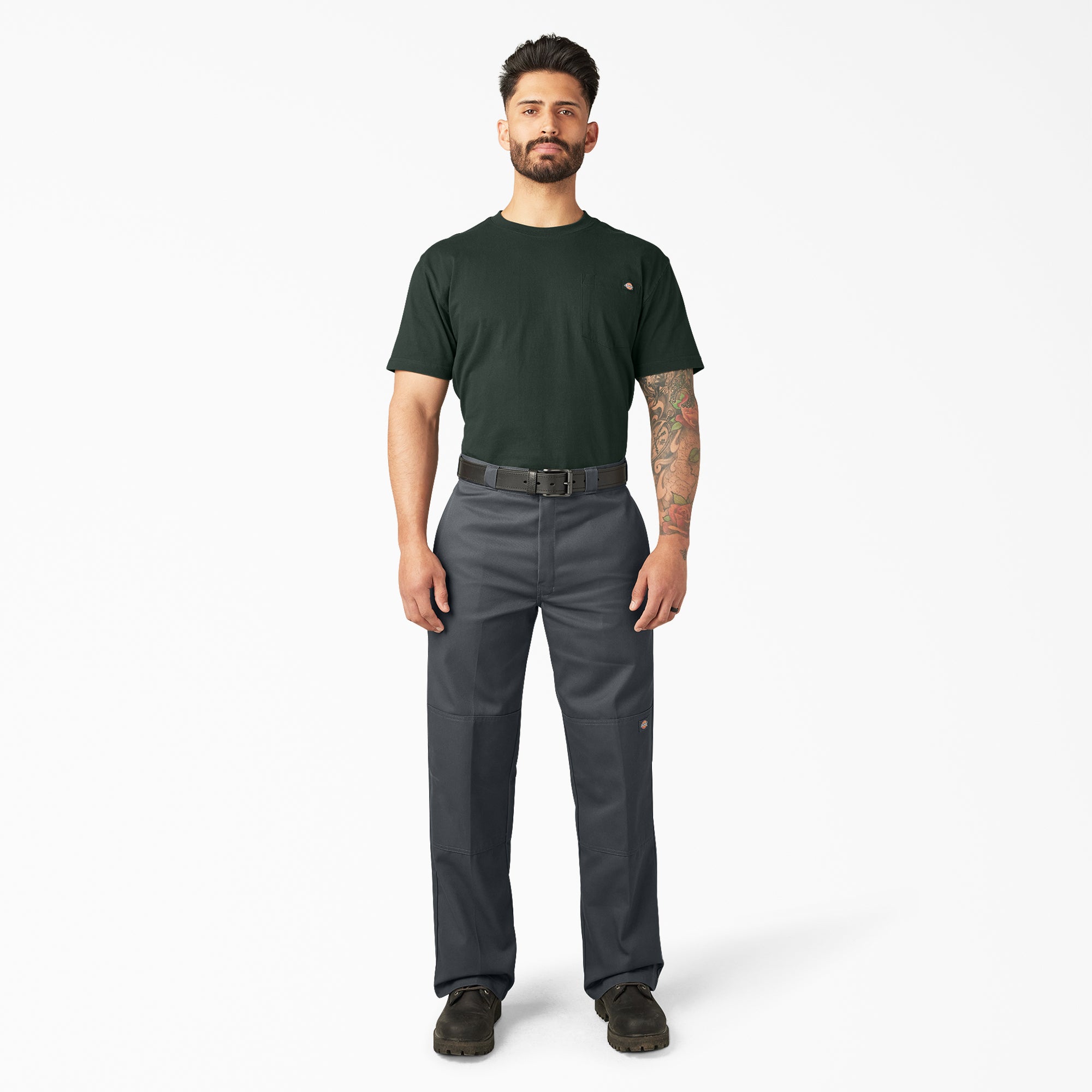 Loose Fit Double Knee Work Pants - Image 5