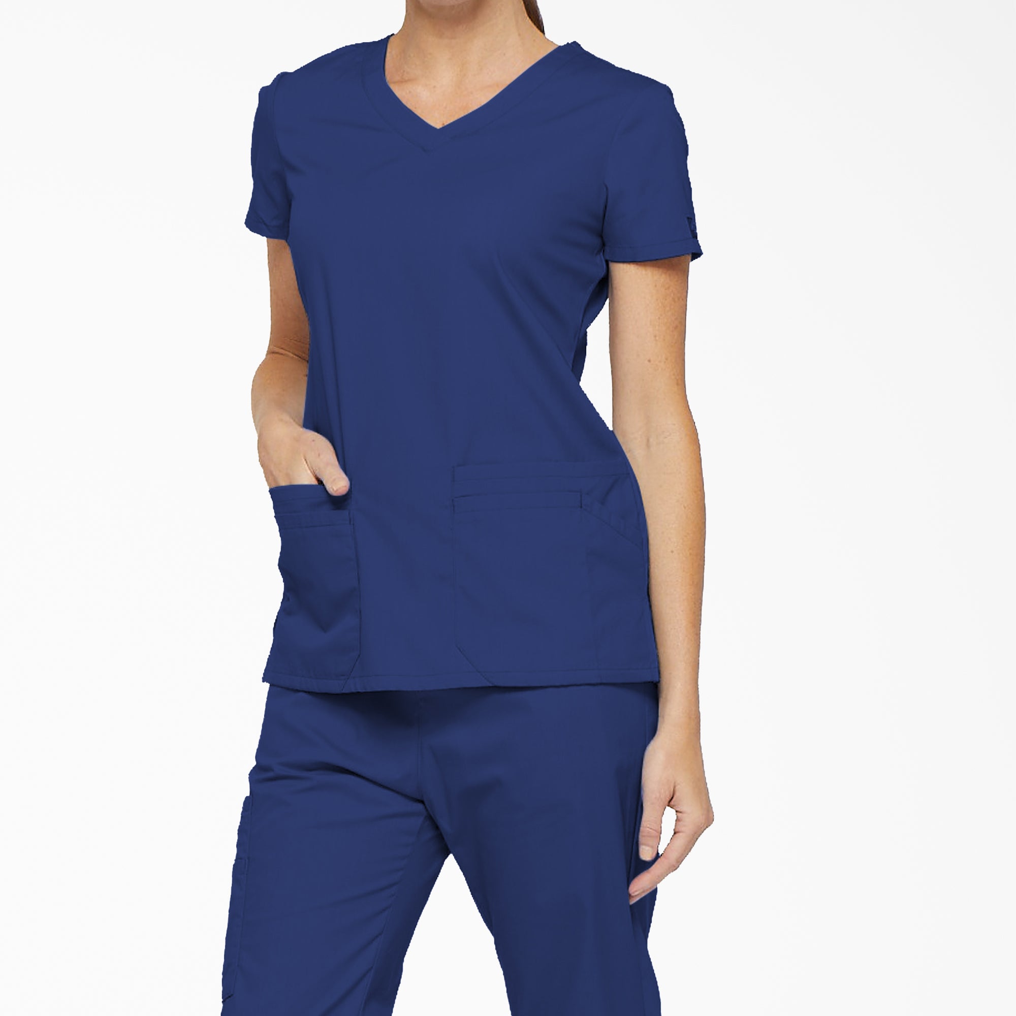 Women's EDS Signature V-Neck Scrub Top - Image 3