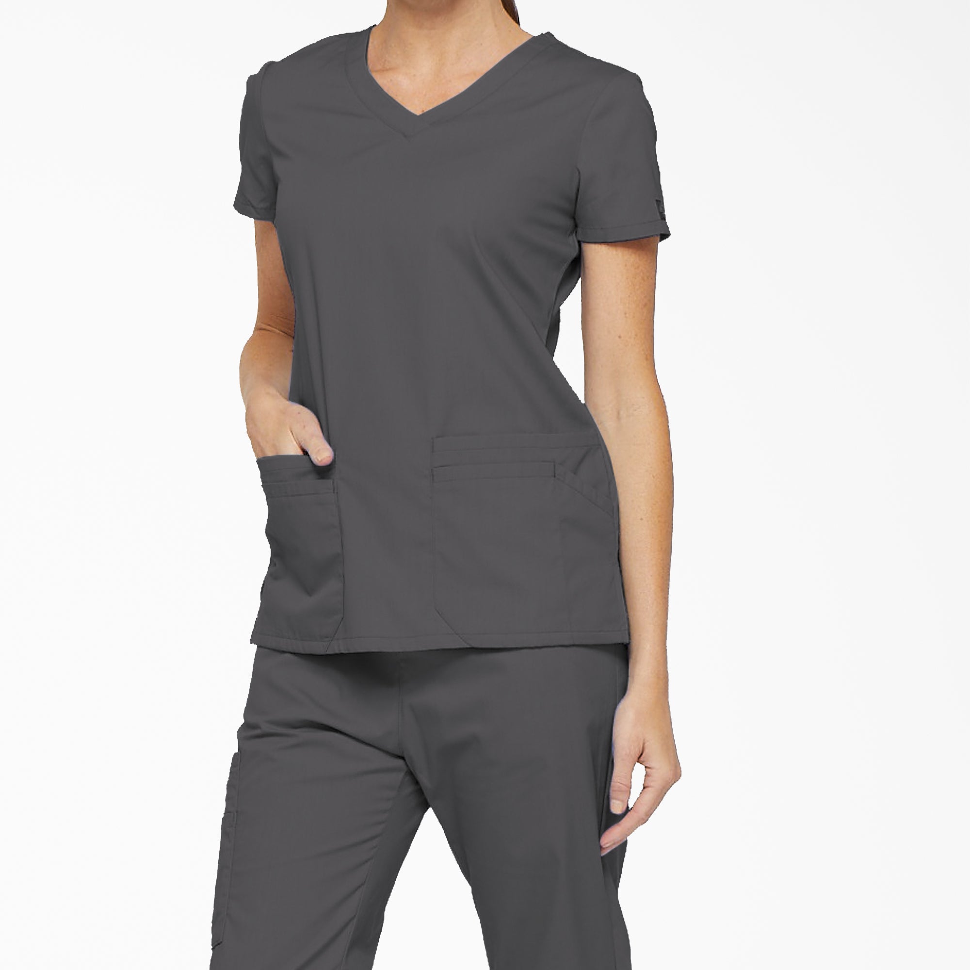 Women's EDS Signature V-Neck Scrub Top - Image 3