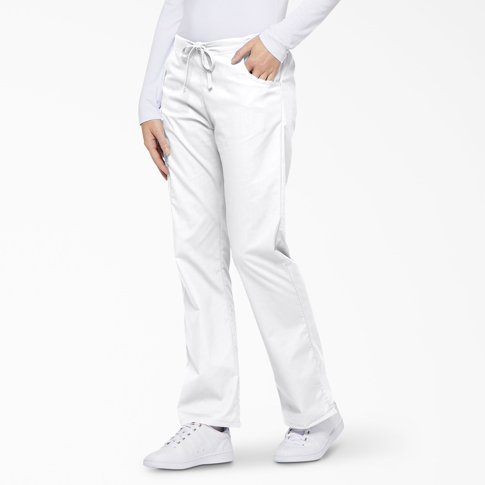 Women's EDS Signature Drawstring Cargo Scrub Pants - Image 3