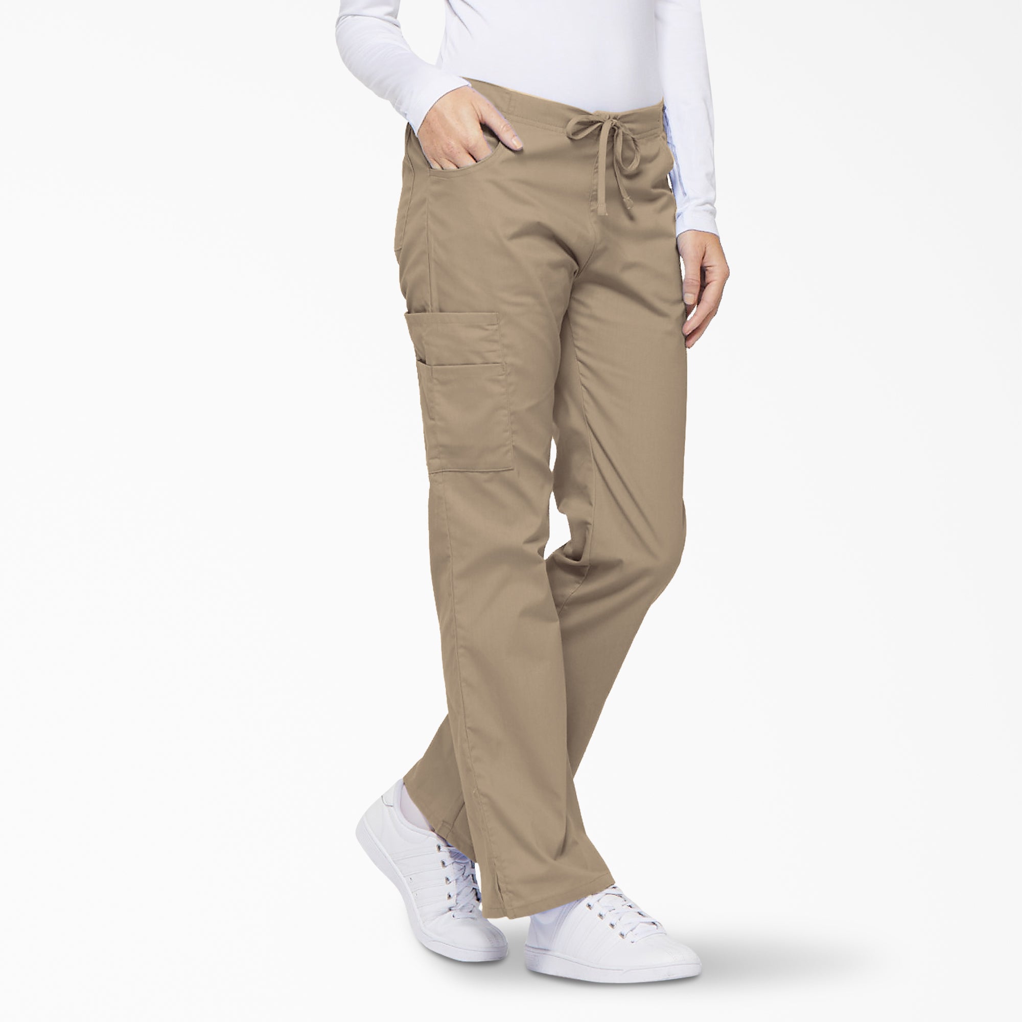Women's EDS Signature Drawstring Cargo Scrub Pants - Image 4