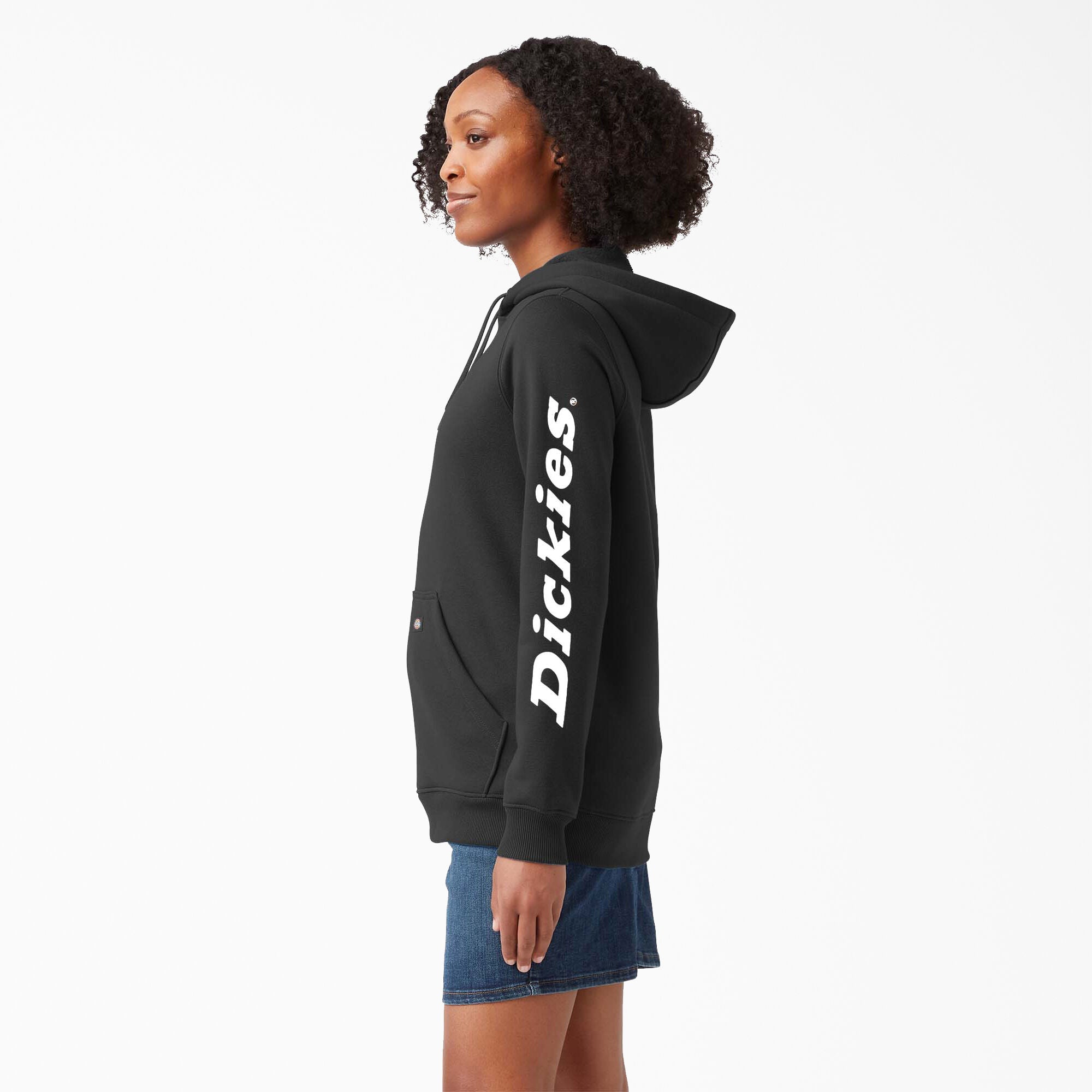 Women's Water Repellent Sleeve Logo Hoodie - Image 3