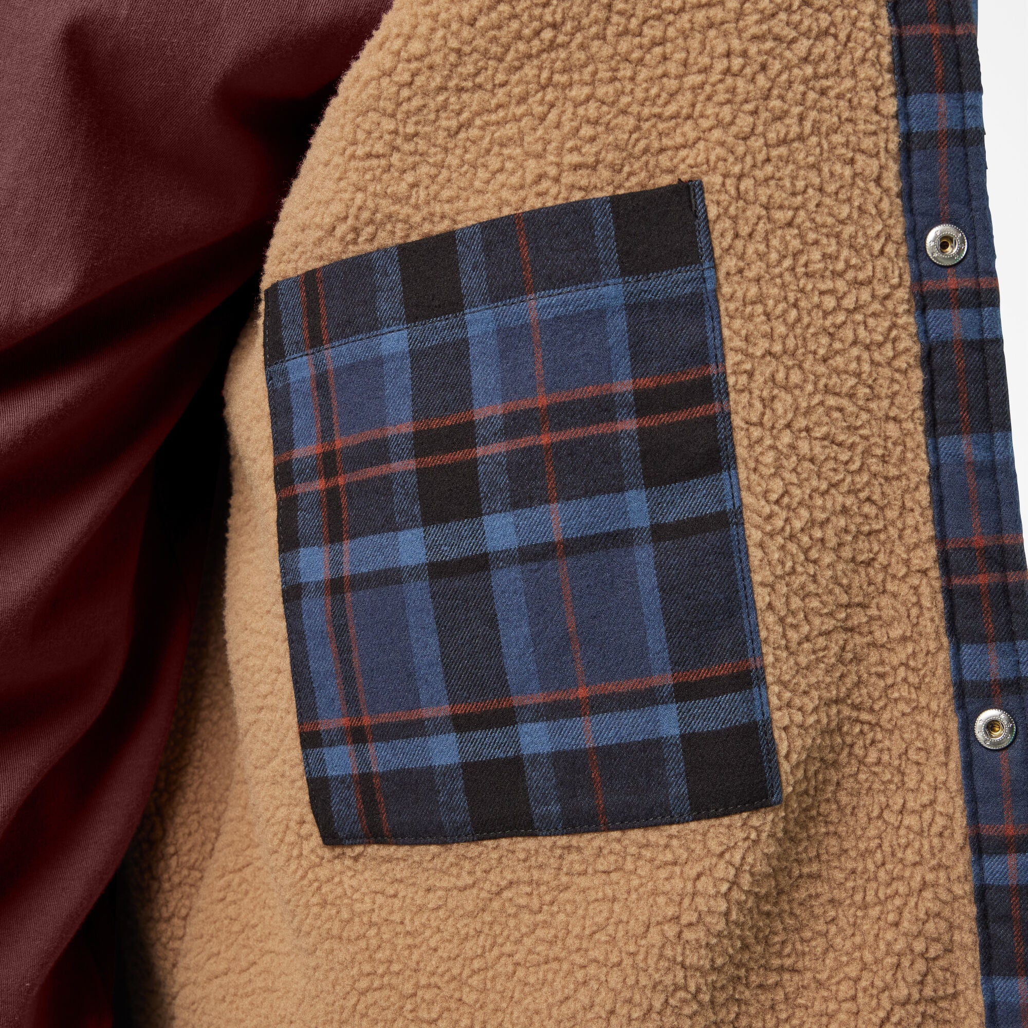 Water Repellent Fleece-Lined Flannel Shirt Jacket - Image 9