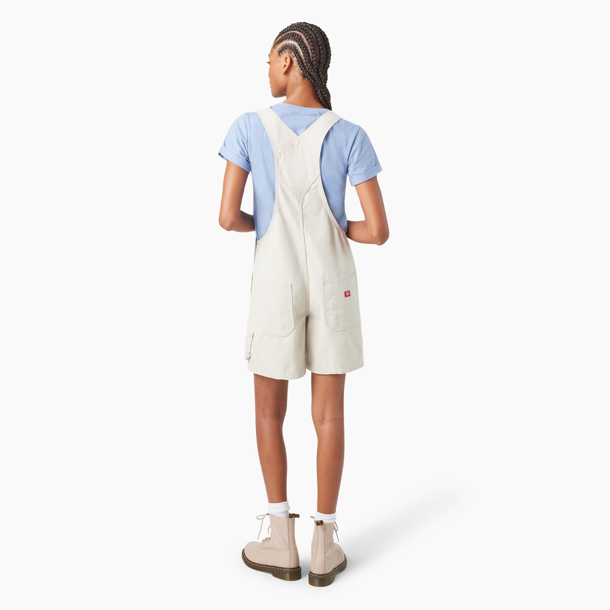Women's Relaxed Fit Bib Shortalls. 7 - Image 2