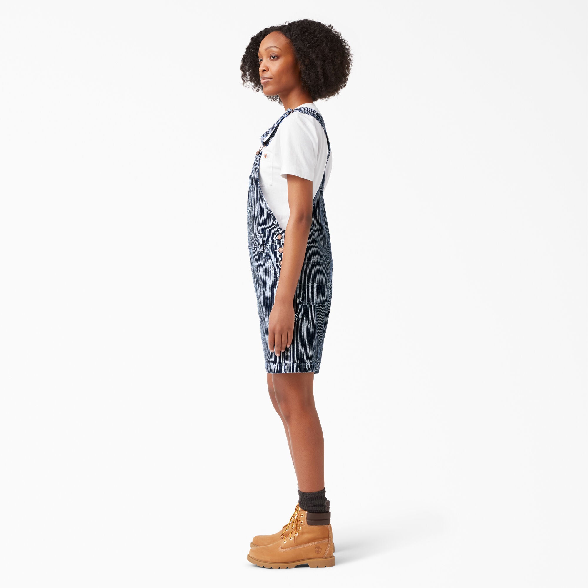 Women's Relaxed Fit Bib Shortalls. 7 - Image 3