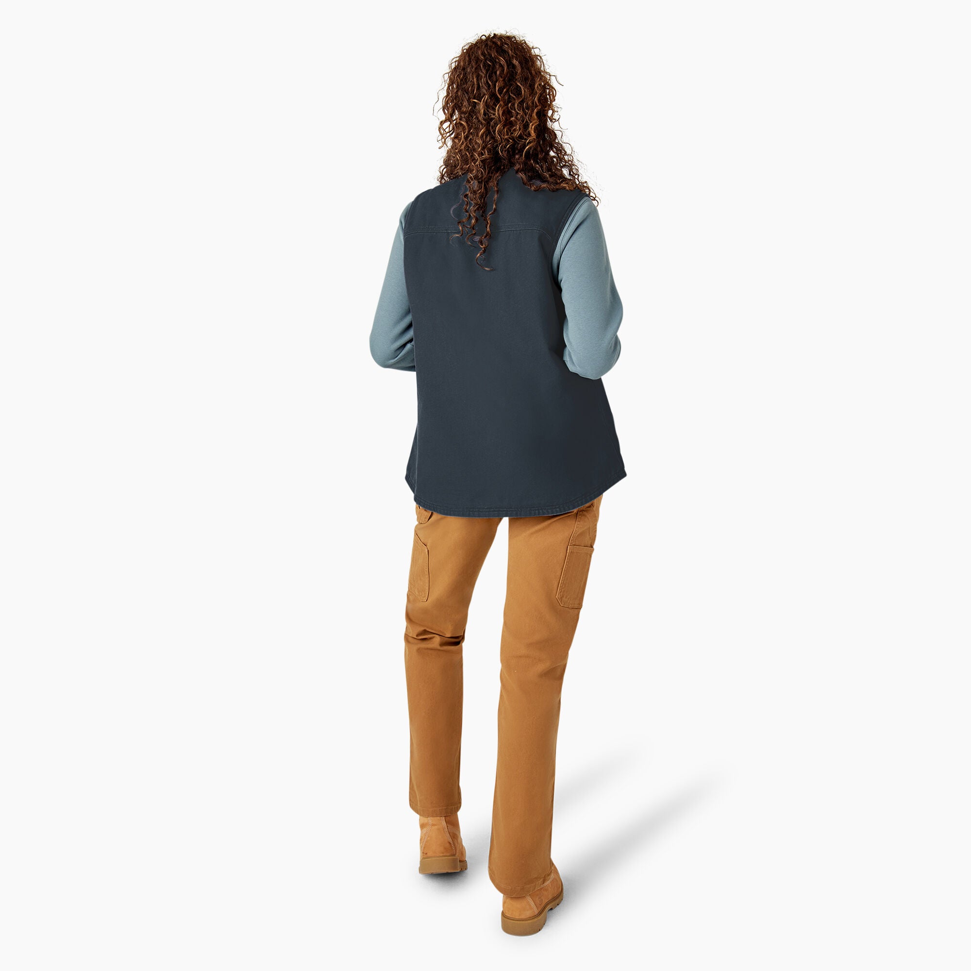 Women's Fleece Lined Duck Canvas Vest - Image 6
