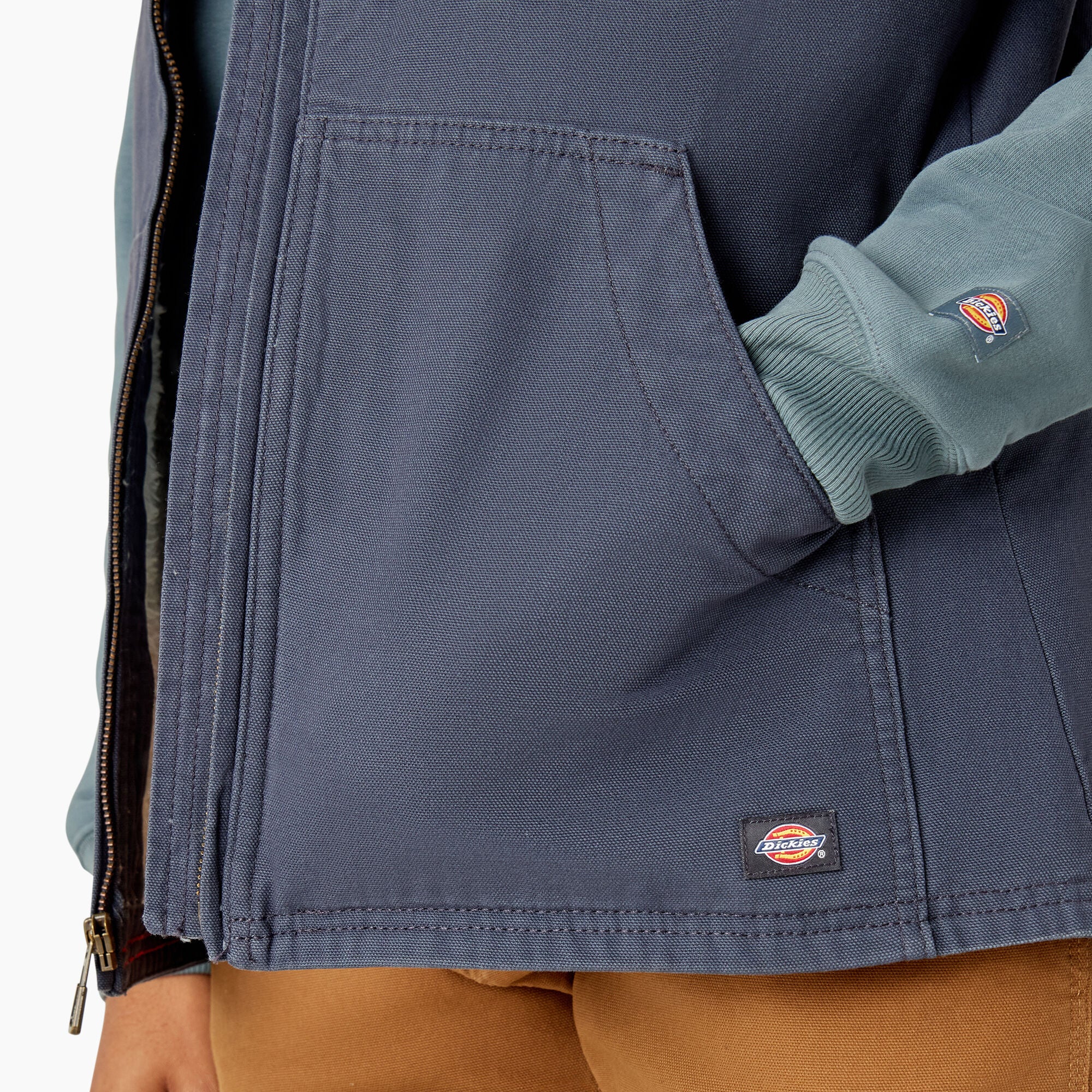 Women's Fleece Lined Duck Canvas Vest - Image 8