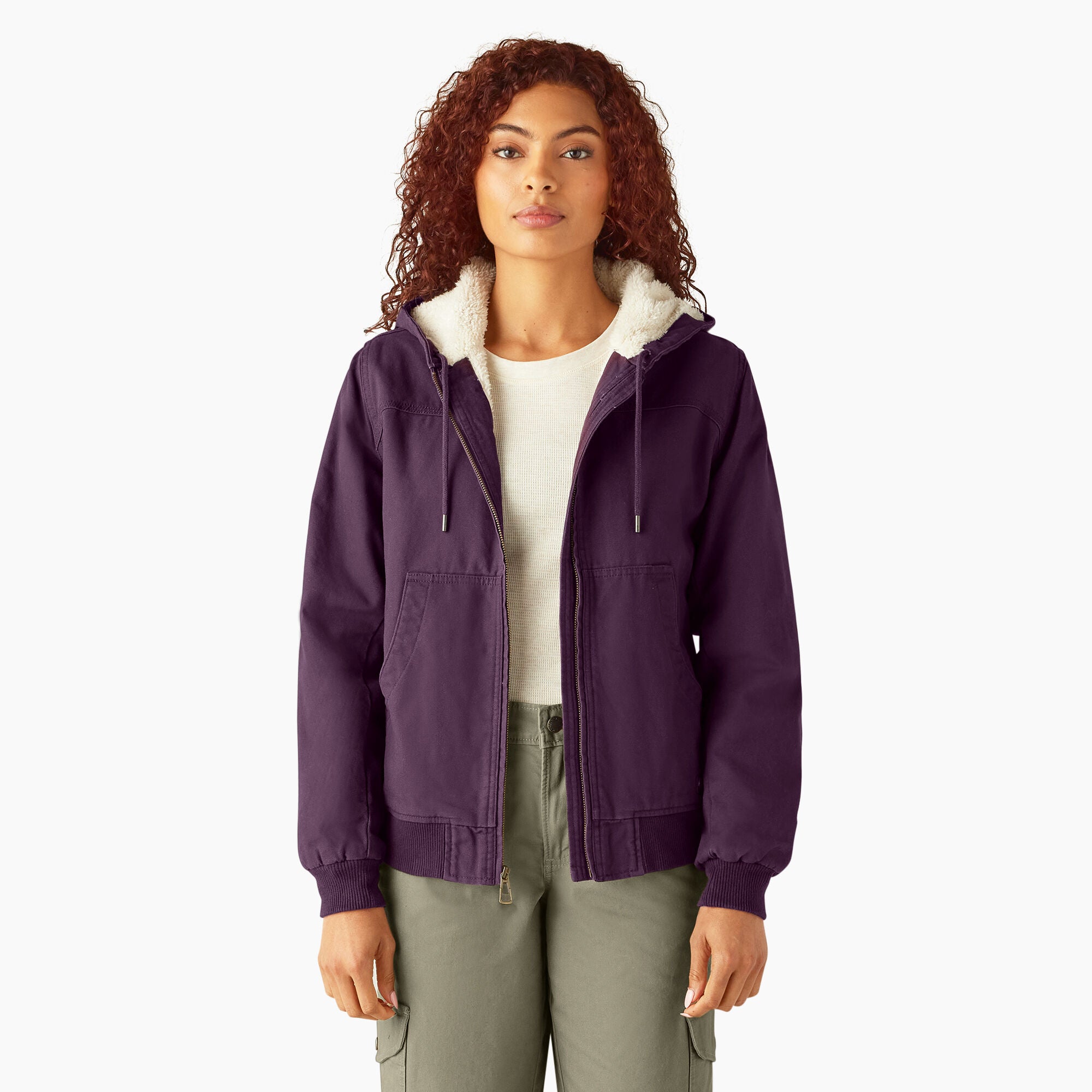 Women's Fleece Lined Duck Canvas Jacket