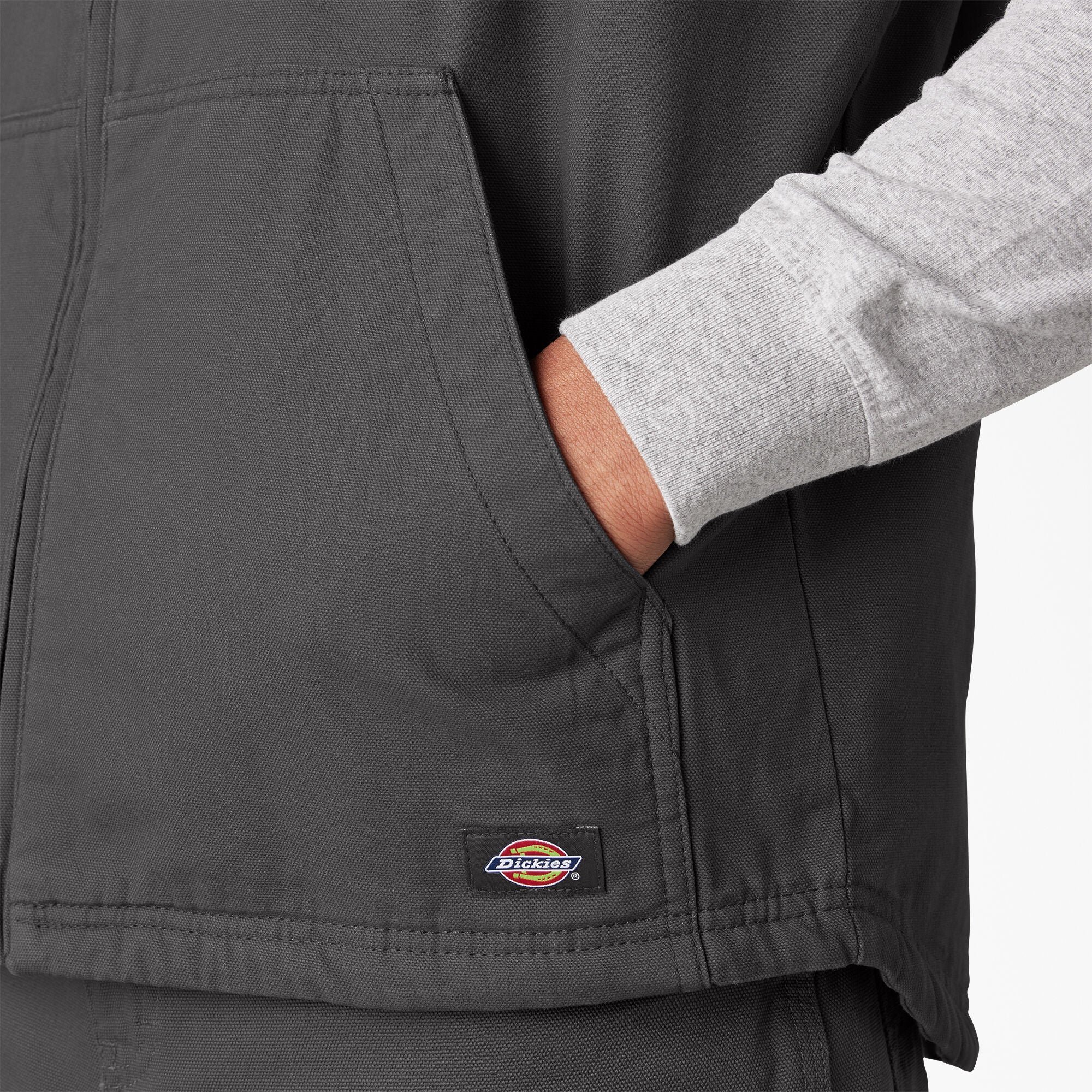 Duck Canvas High Pile Fleece Lined Vest - Image 8