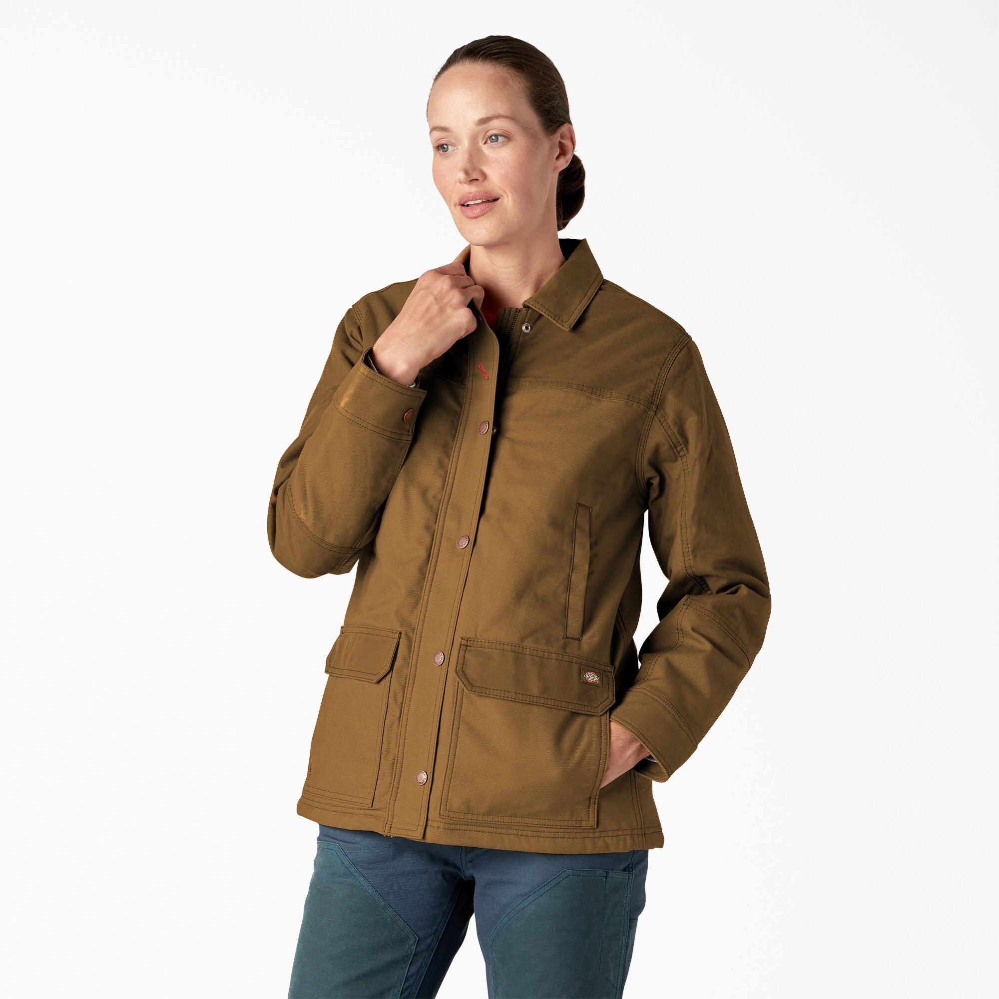 Women's Waxed Canvas Chore Coat - Image 3