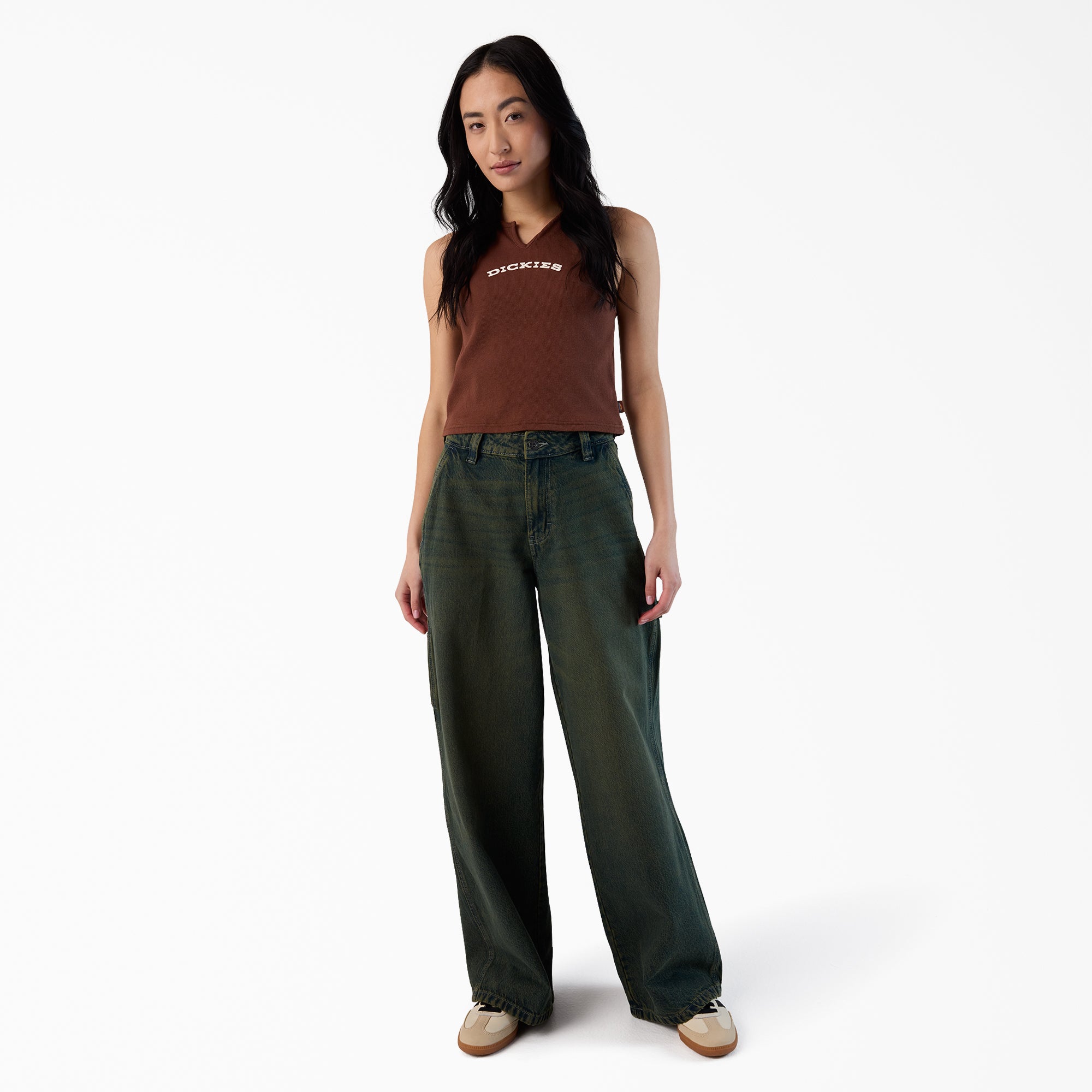 Women's Loose Fit Denim Carpenter Jeans - Image 3