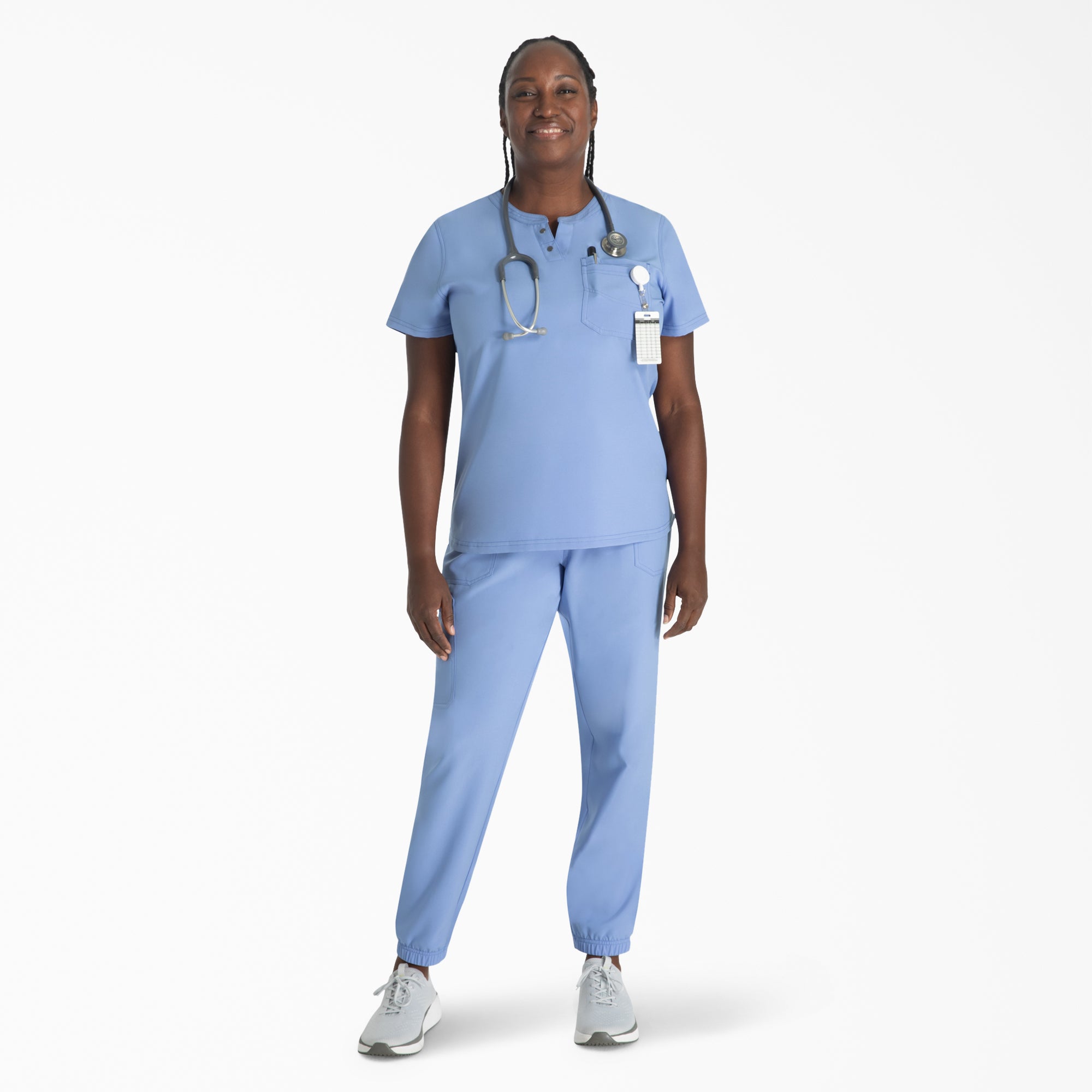 Women's EDS NXT Henley Scrub Top - Image 5