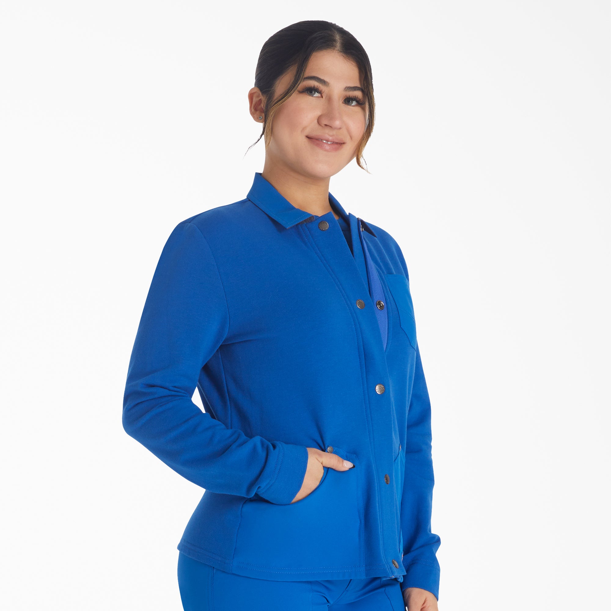 Women's EDS NXT Zip Front Scrub Jacket - Image 4