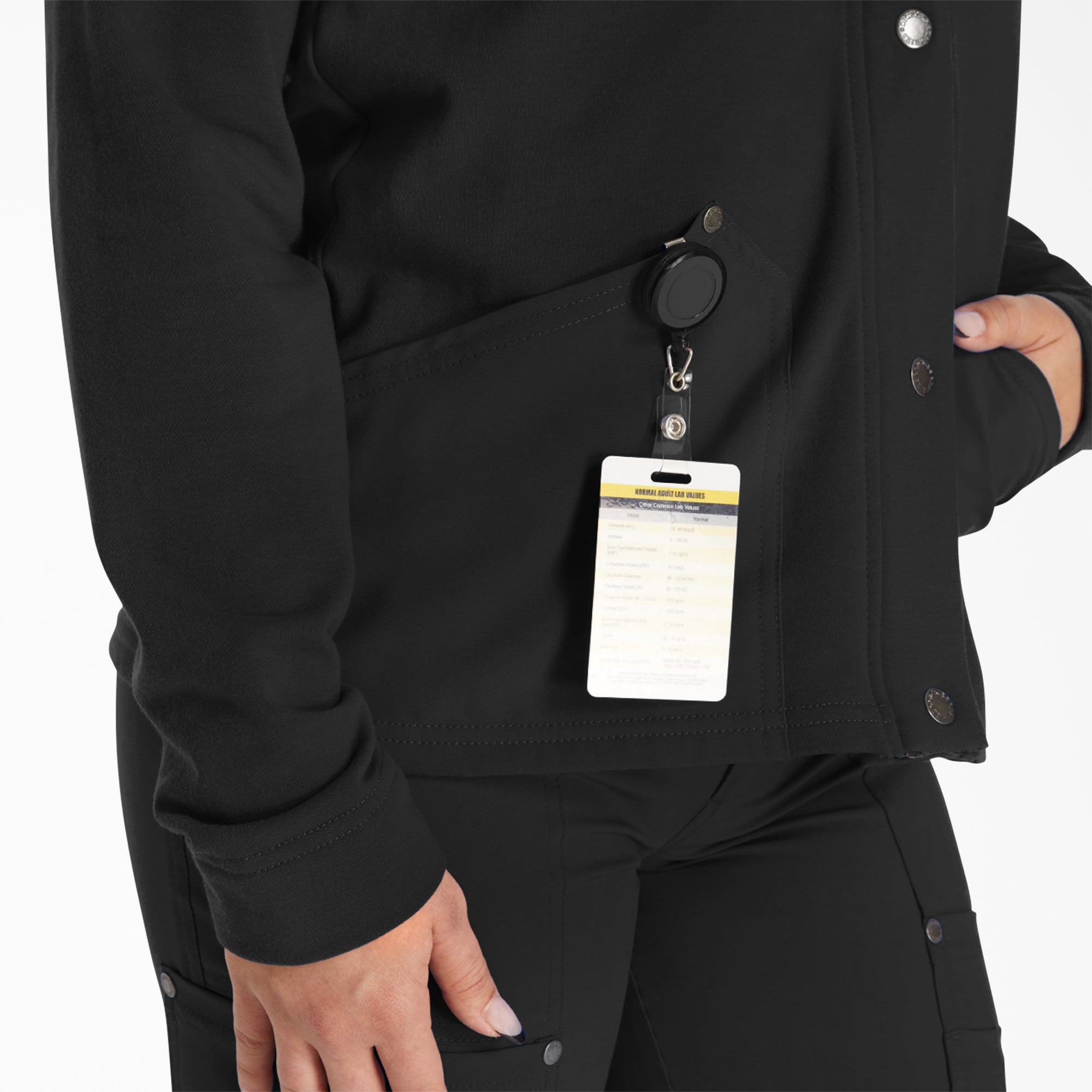 Women's EDS NXT Zip Front Scrub Jacket - Image 6