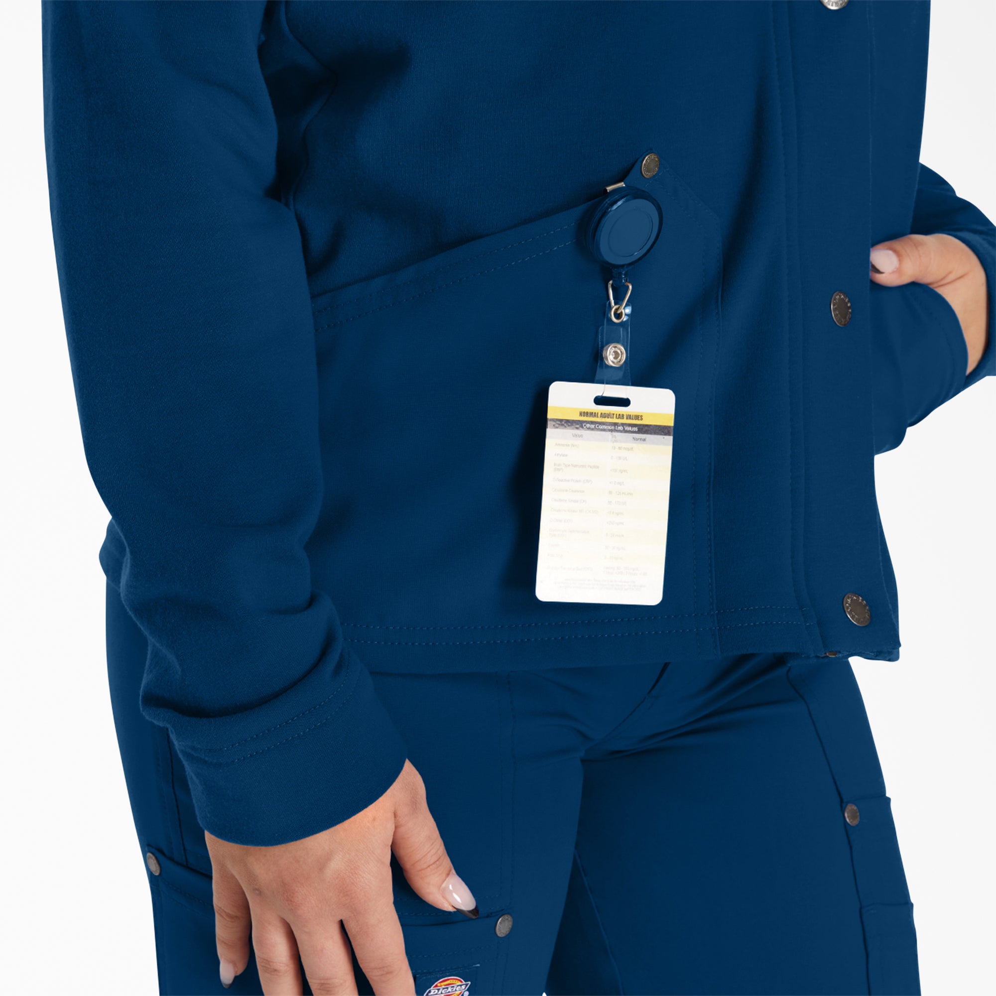 Women's EDS NXT Zip Front Scrub Jacket - Image 6