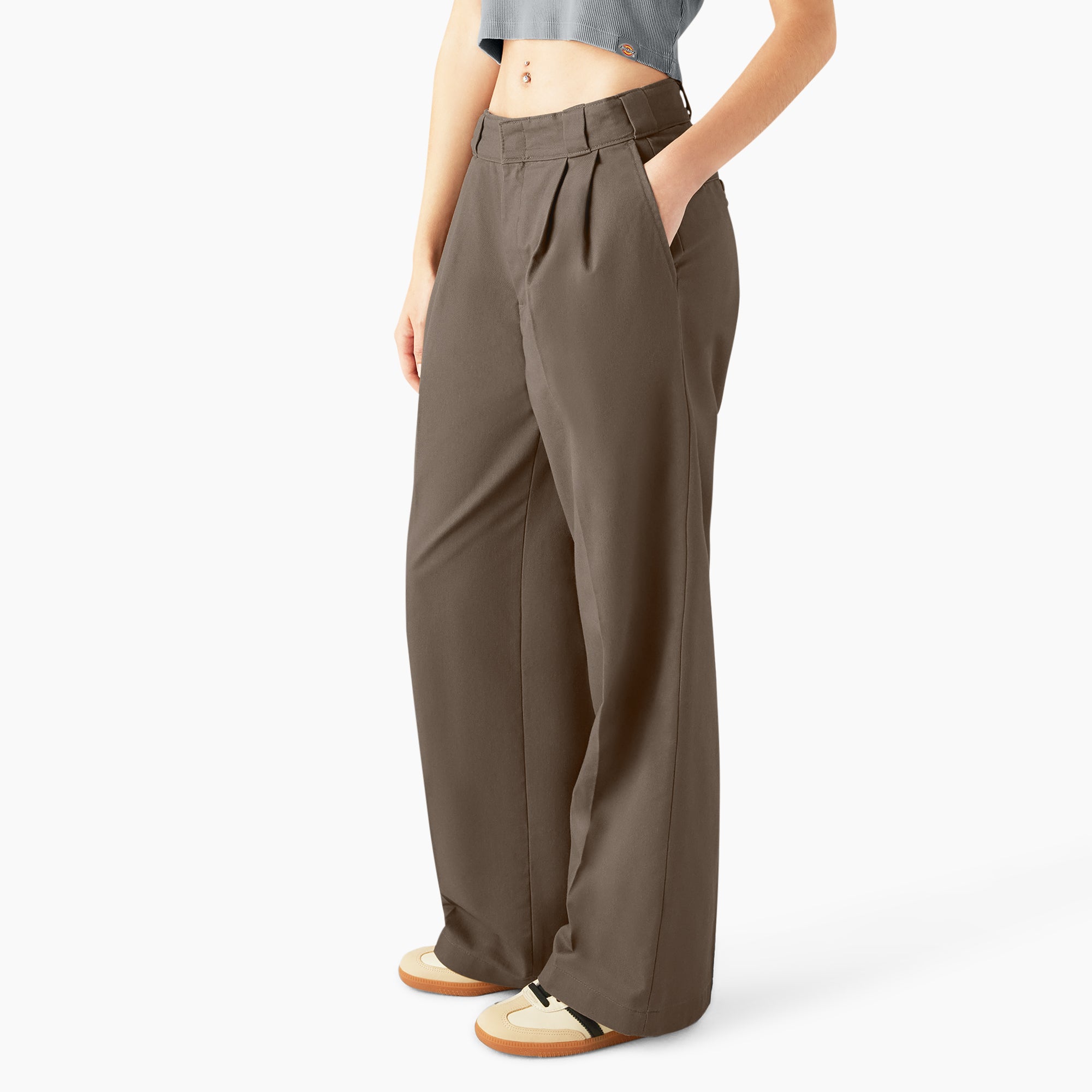 Women's Pleated Work Pants - Image 3