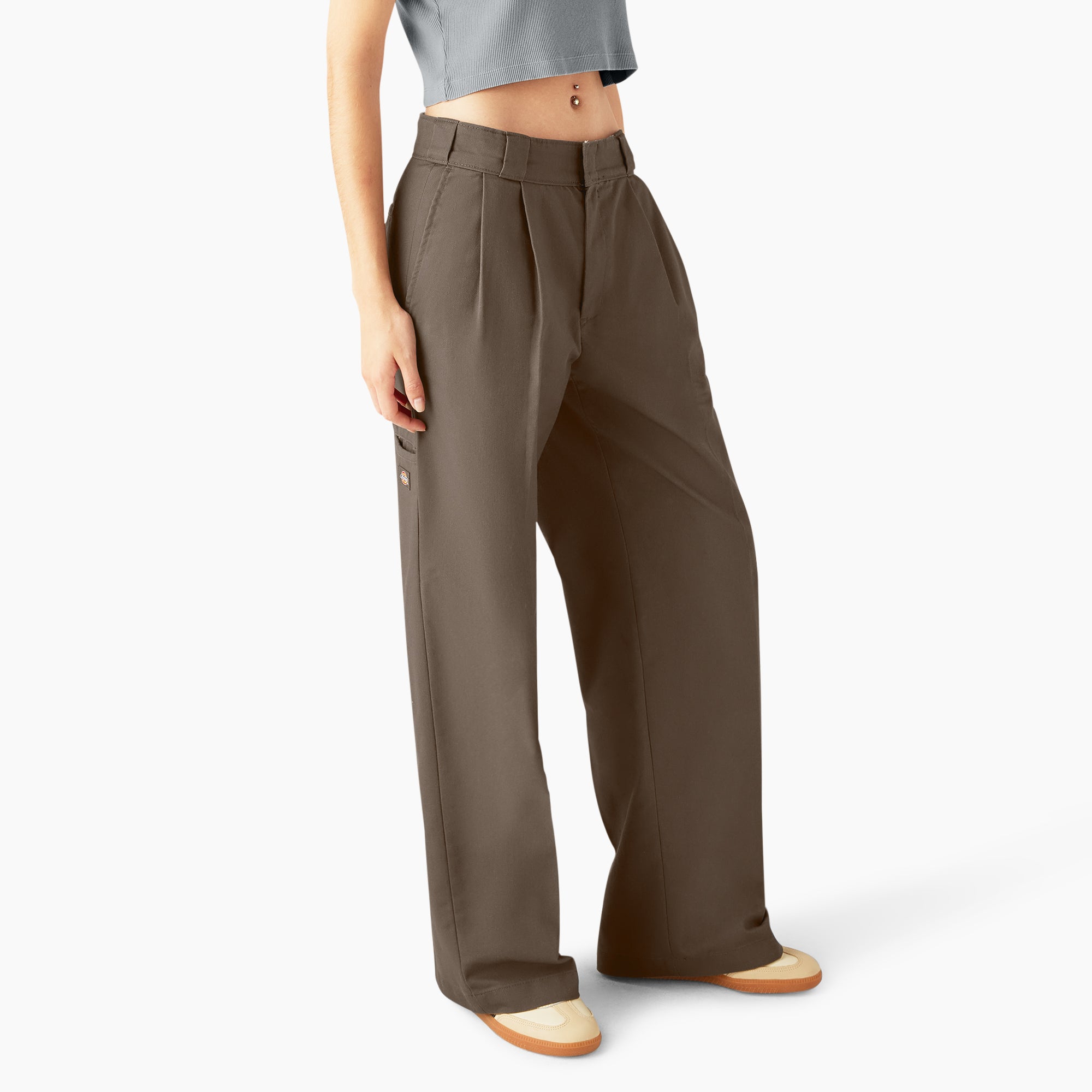 Women's Pleated Work Pants - Image 4
