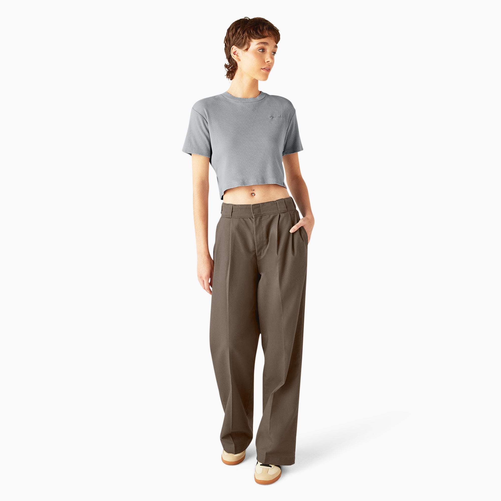 Women's Pleated Work Pants - Image 5