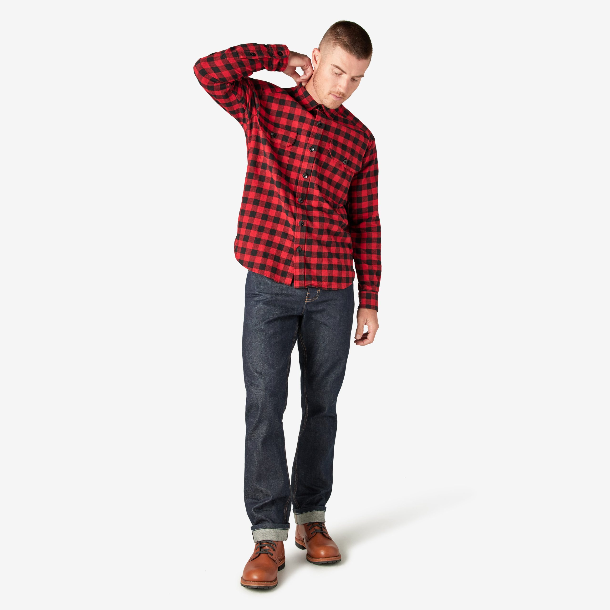 Dickies 1922 Buffalo Check Flannel Shirt - Image 5