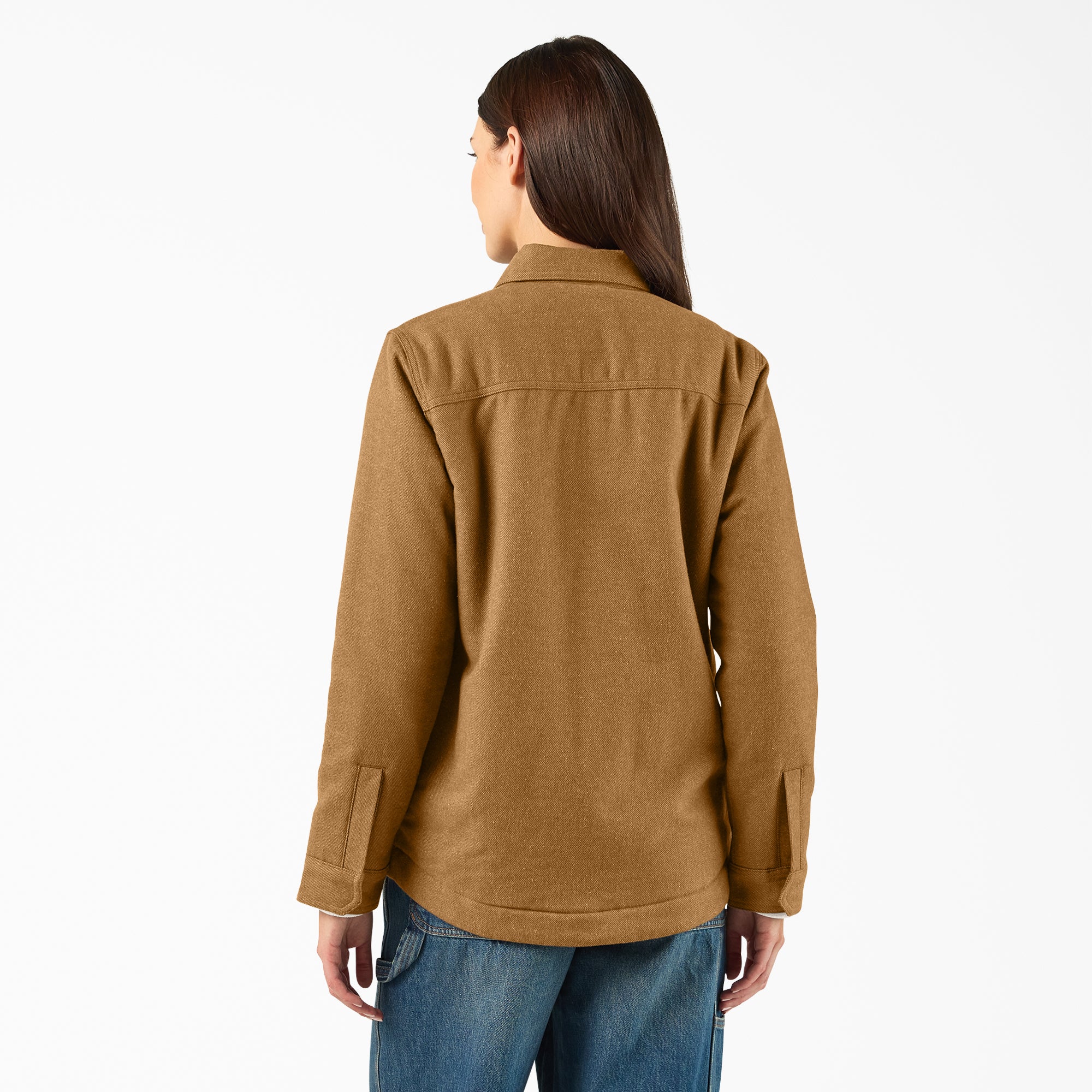 Women's Fleece Lined Flannel Chore Coat - Image 2