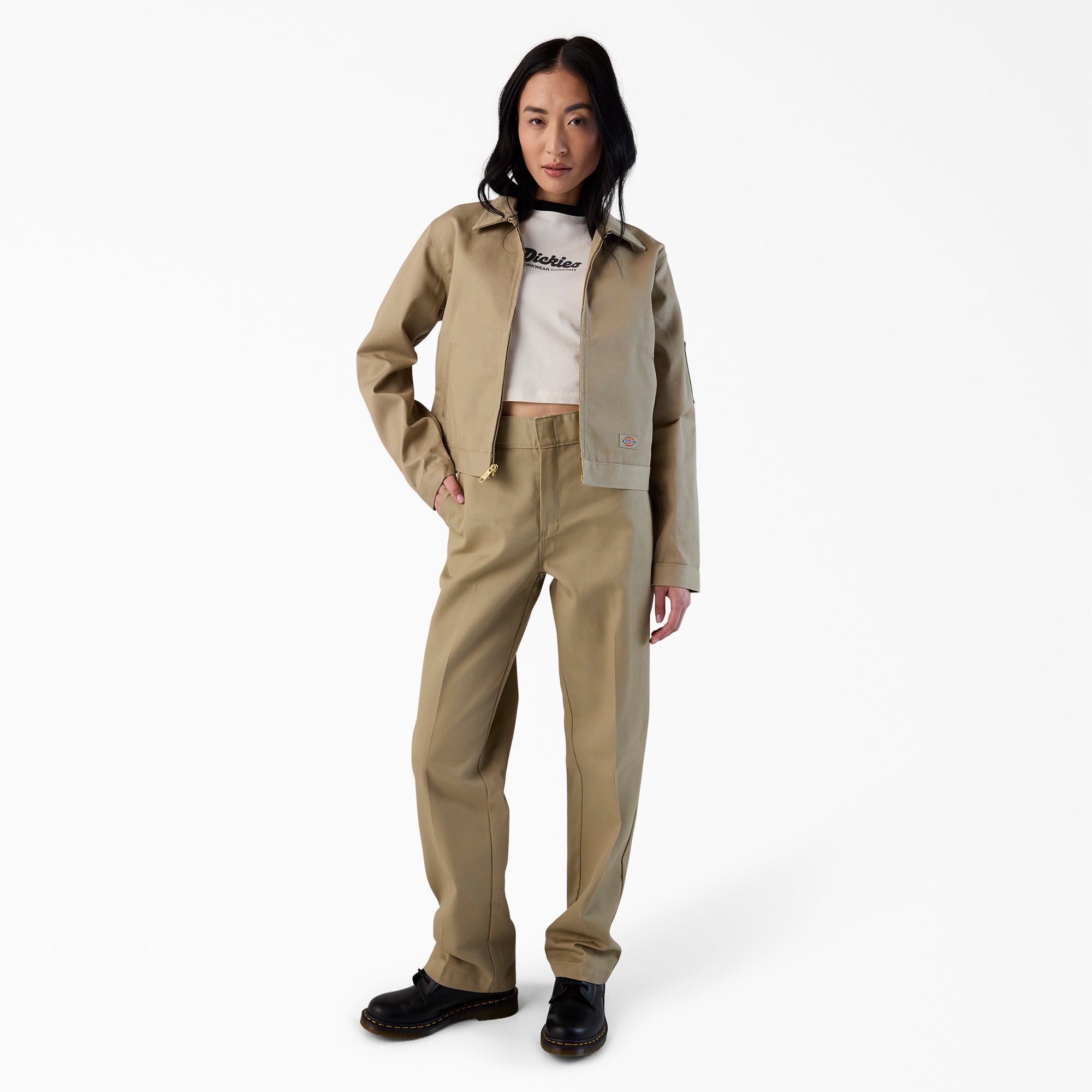 Women's Unlined Cropped Eisenhower Jacket - Image 3