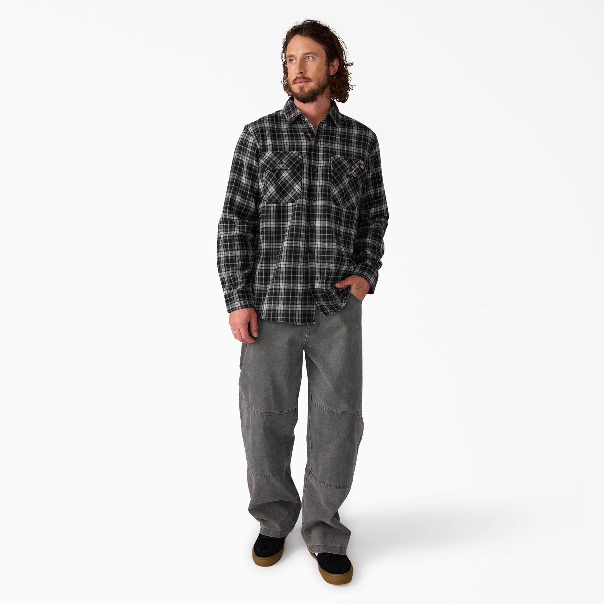 Long Sleeve Flannel Work Shirt - Image 4