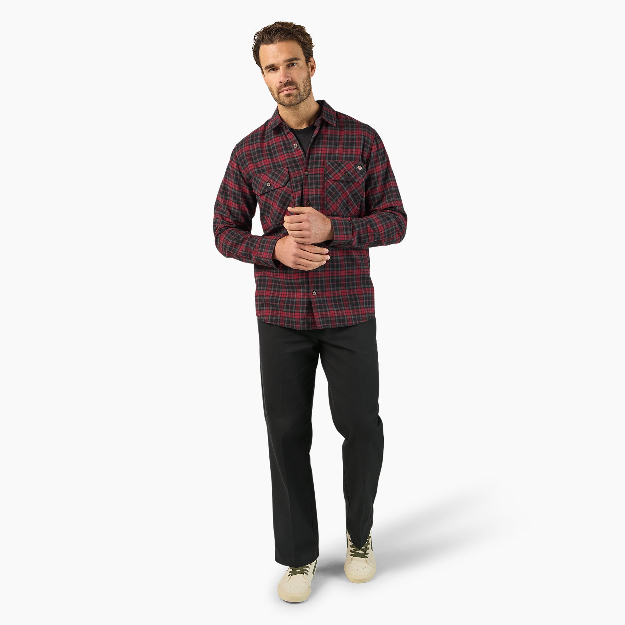 Long Sleeve Flannel Work Shirt - Image 4