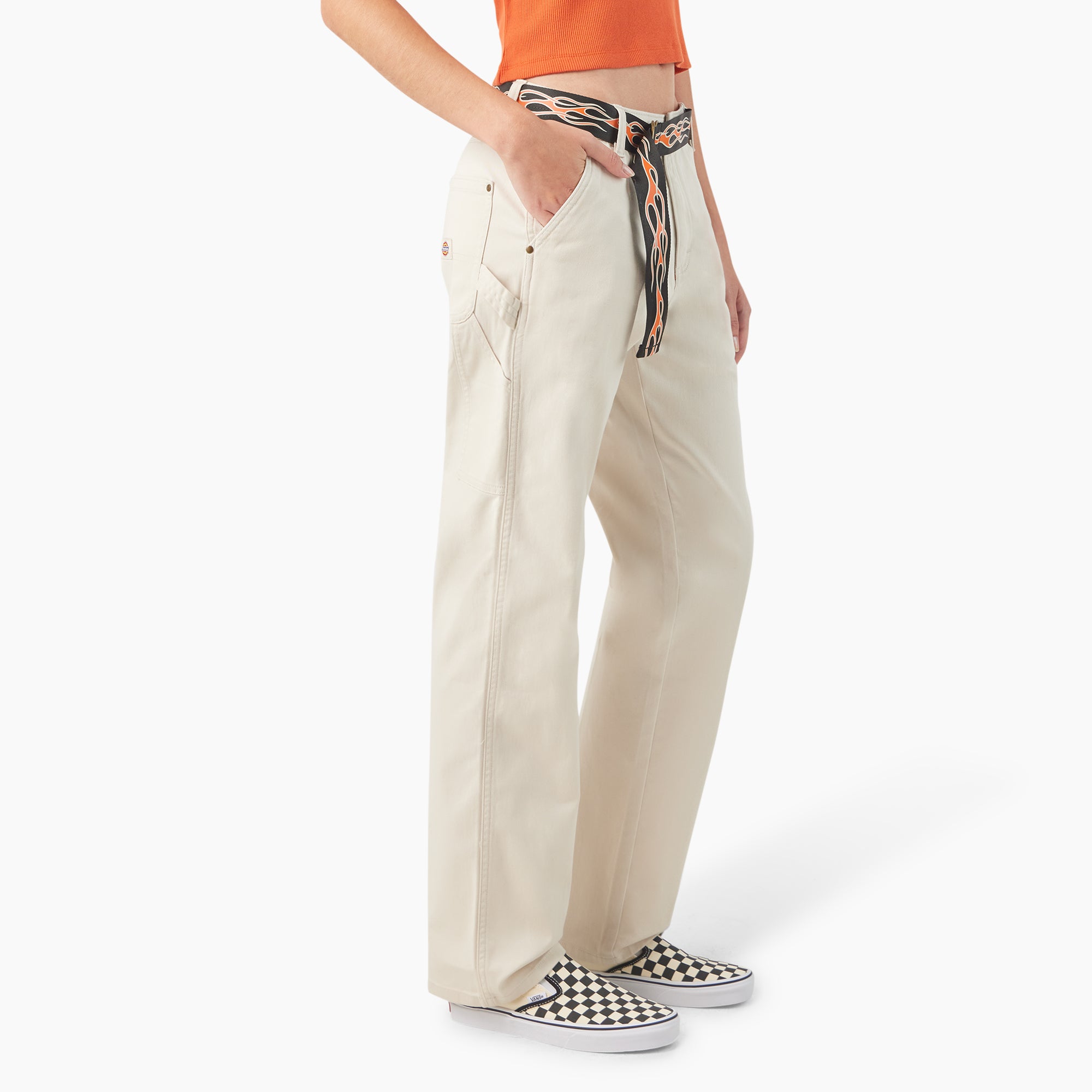 Dickies x Harley-Davidson Women's Carpenter Pants with Belt - Image 4