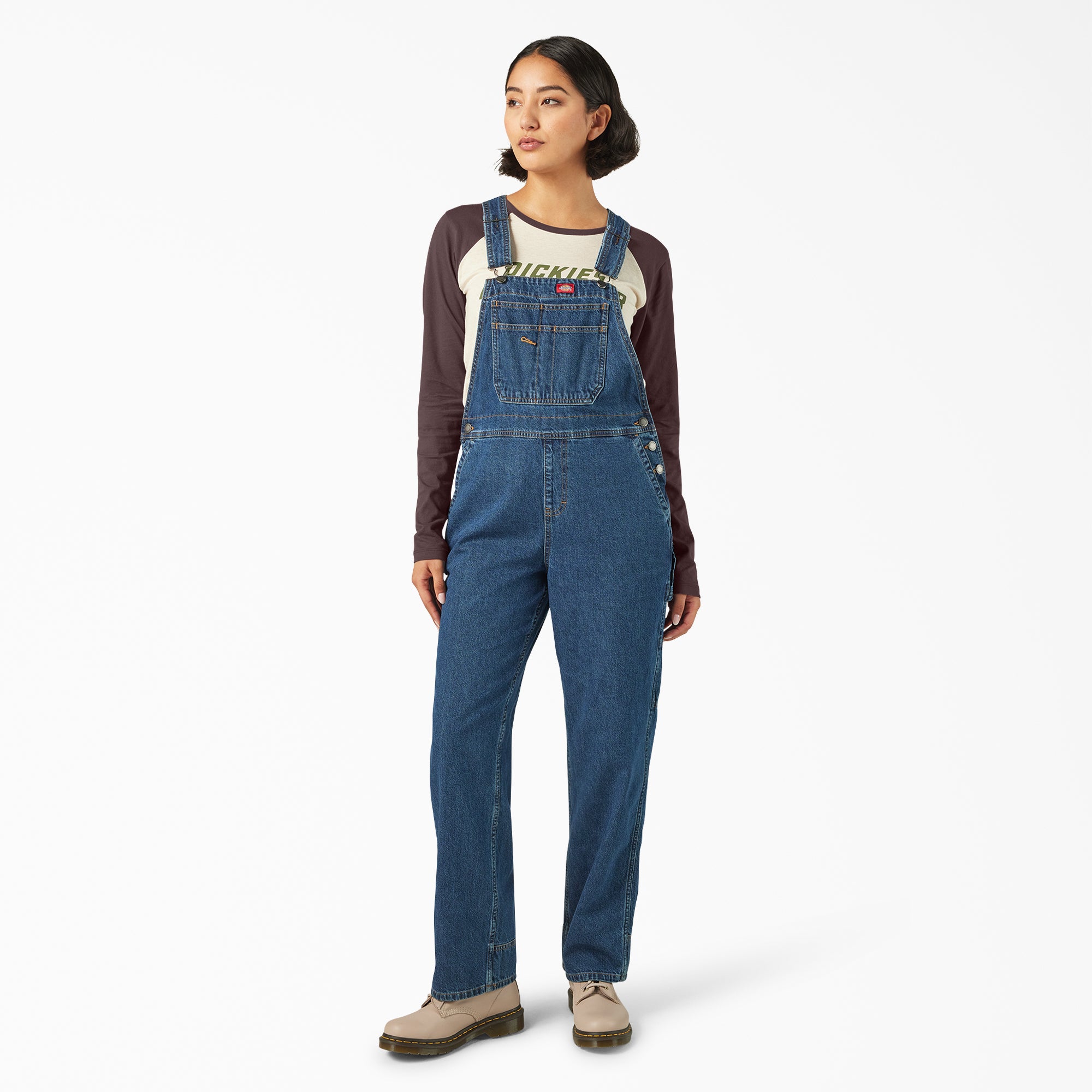 Women's Relaxed Fit Bib Overalls - Image 5