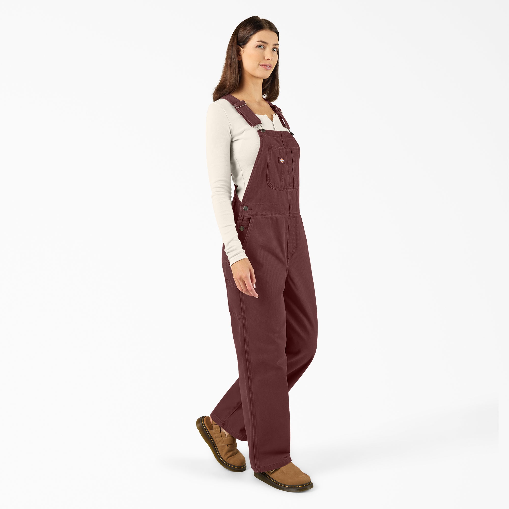 Women's Canvas Bib Overalls - Image 4