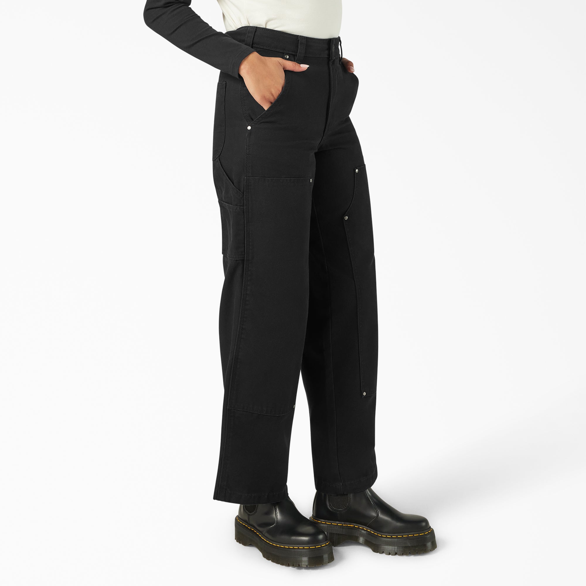 Women's Double Knee Canvas Pants - Image 4