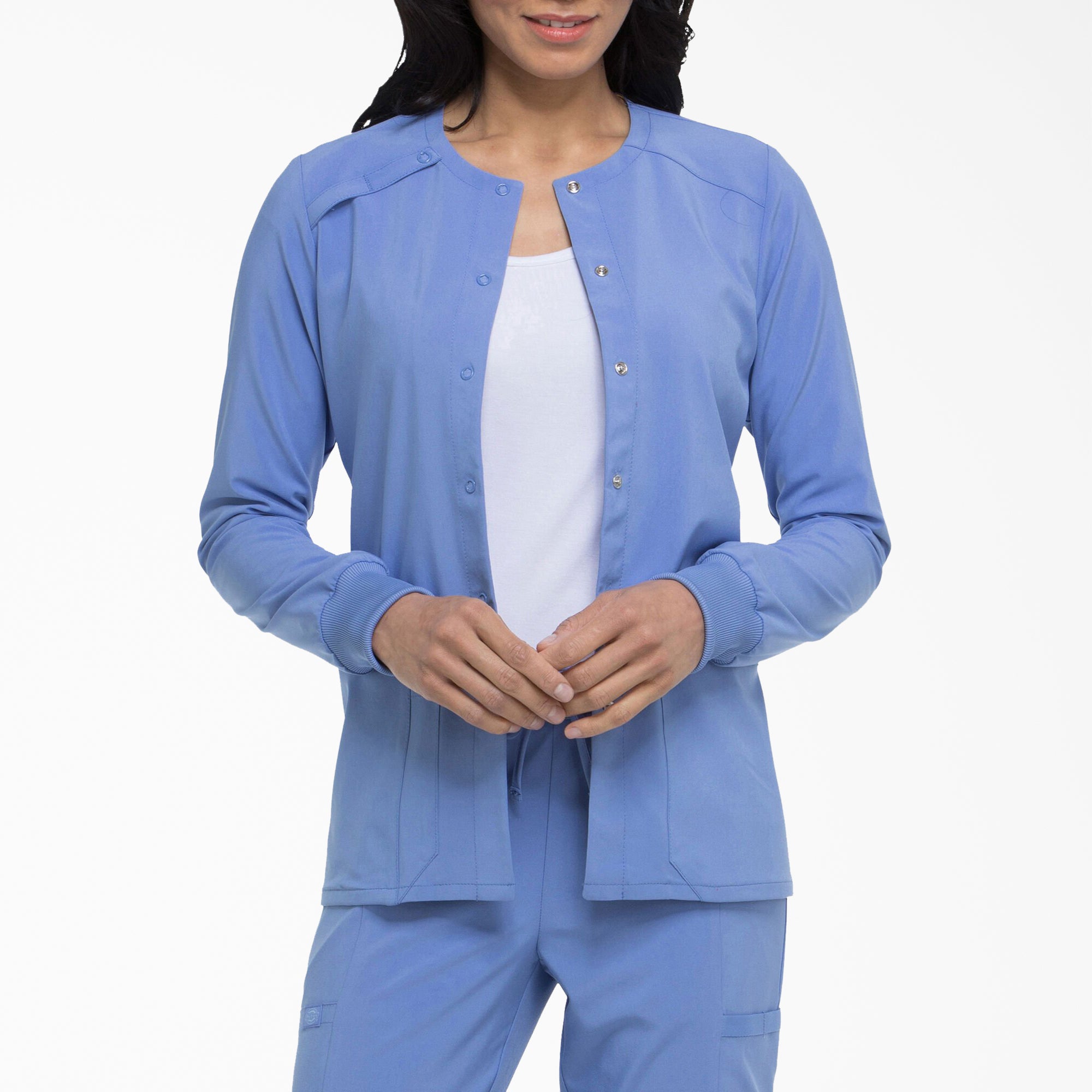 Women's EDS Essentials Snap Front Scrub Jacket