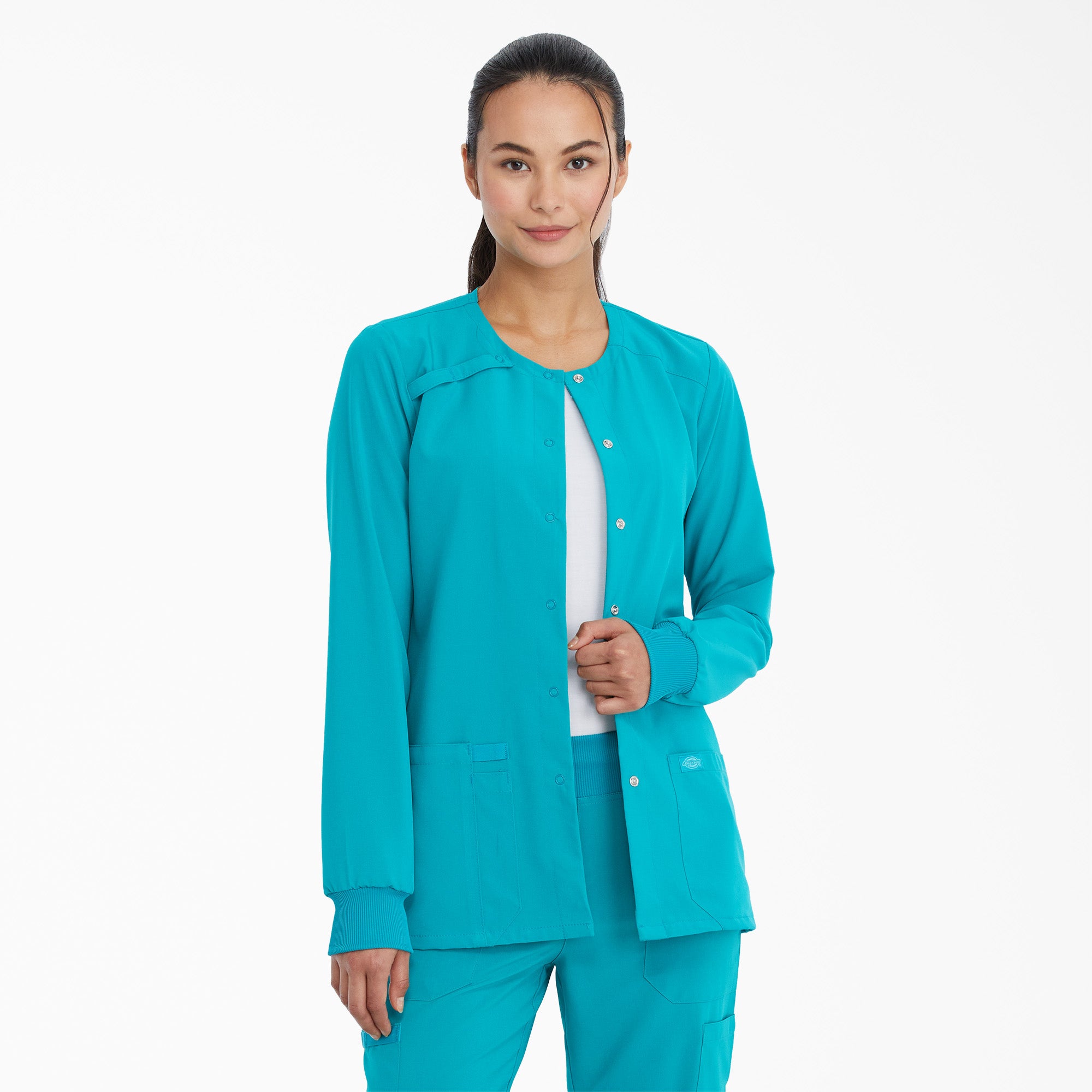 Women's EDS Essentials Snap Front Scrub Jacket