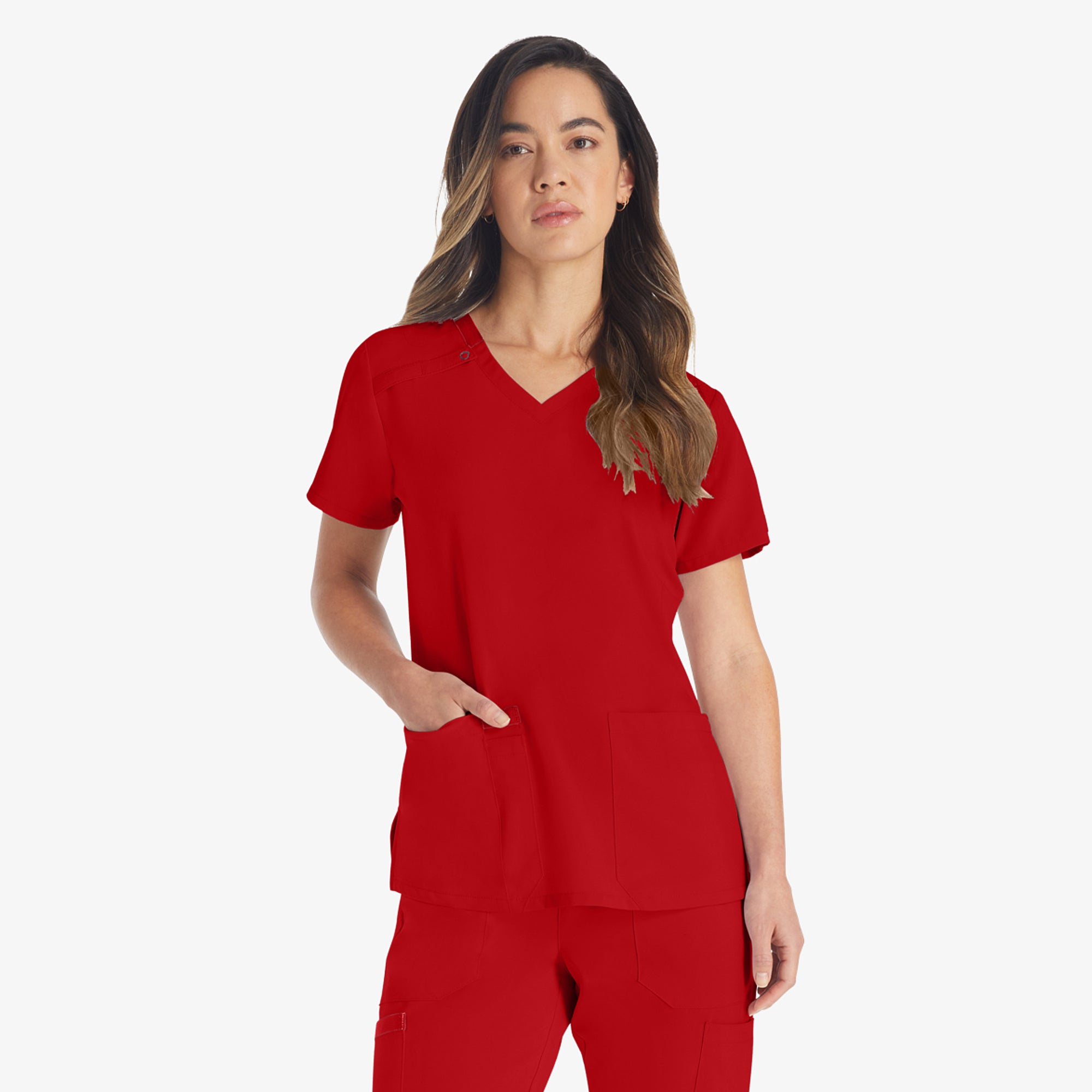 Women's EDS Essentials V-Neck Scrub Top