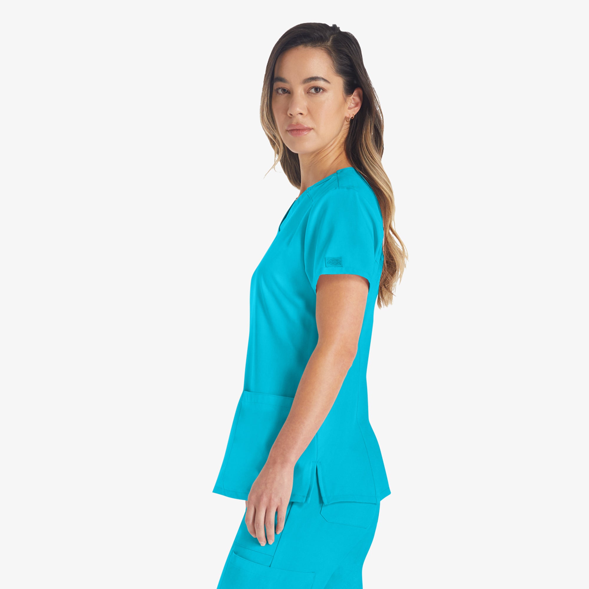 Women's EDS Essentials V-Neck Scrub Top - Image 3