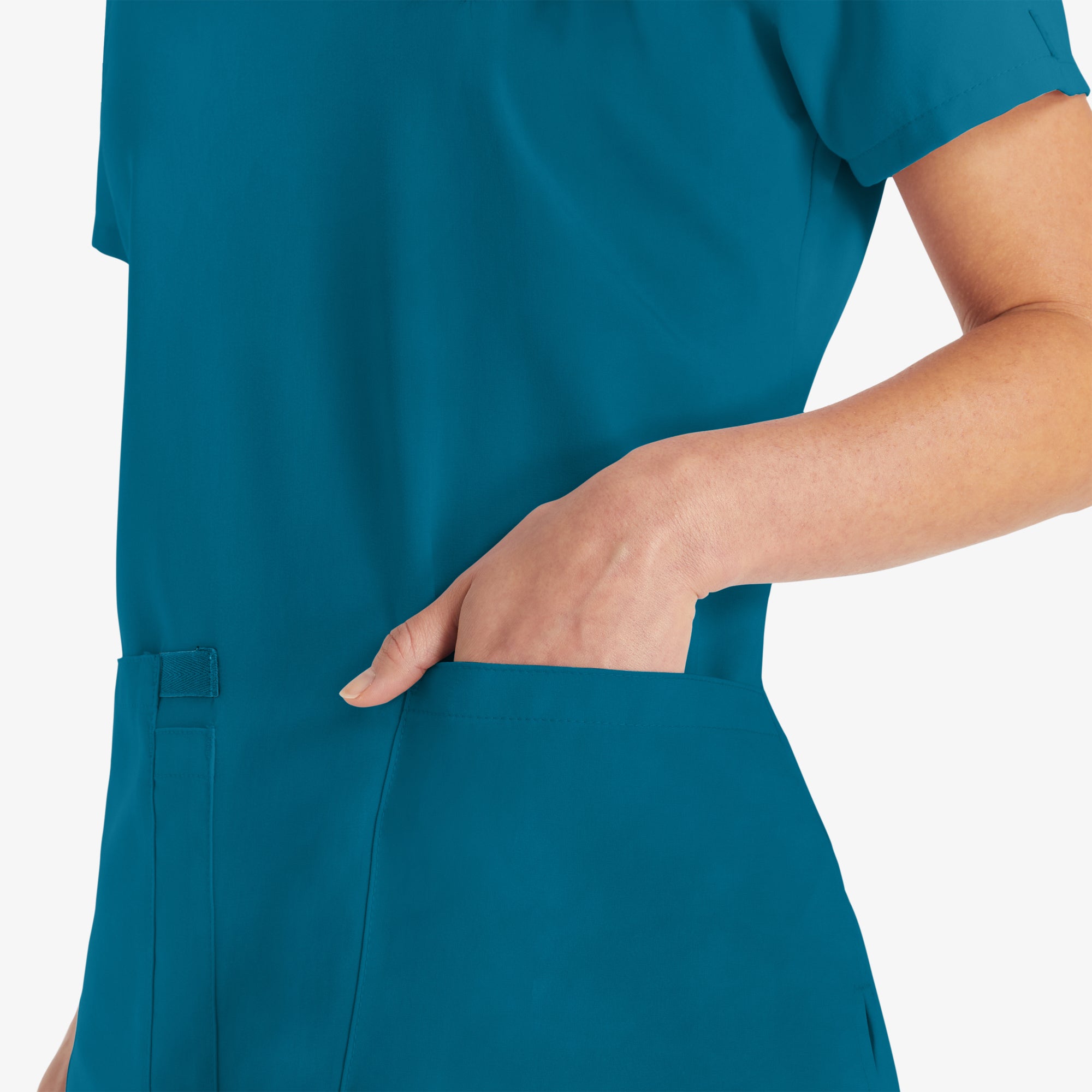 Women's EDS Essentials V-Neck Scrub Top - Image 8