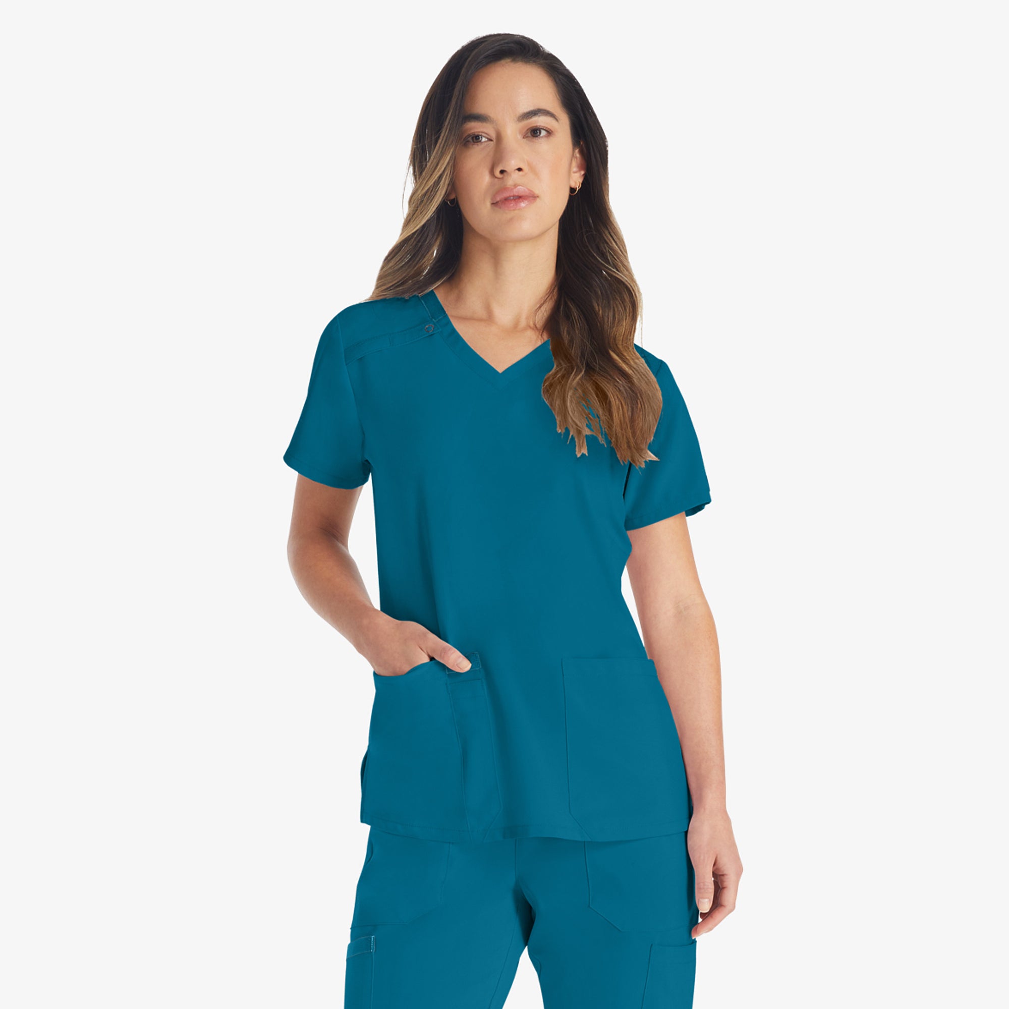 Women's EDS Essentials V-Neck Scrub Top