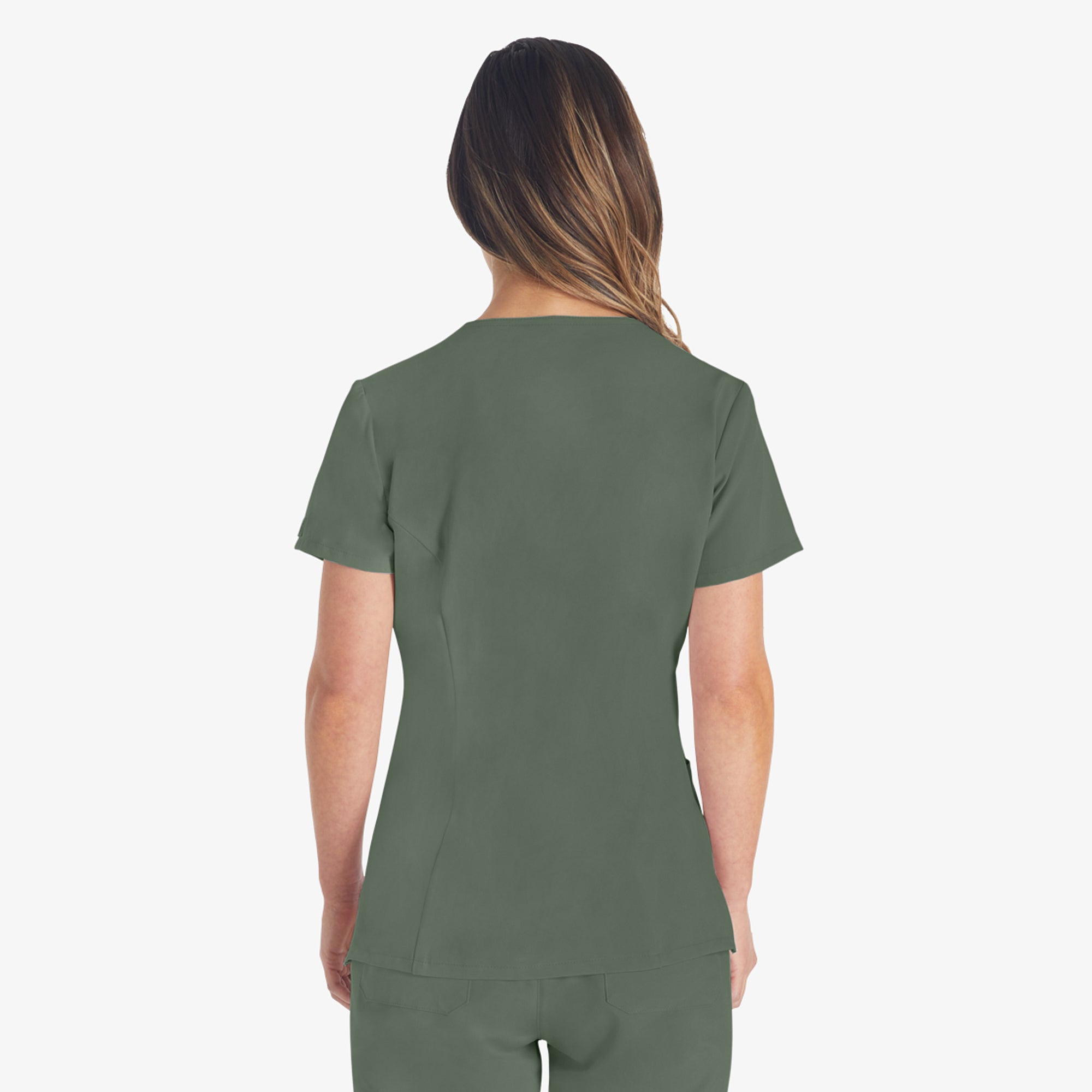 Women's EDS Essentials V-Neck Scrub Top - Image 2