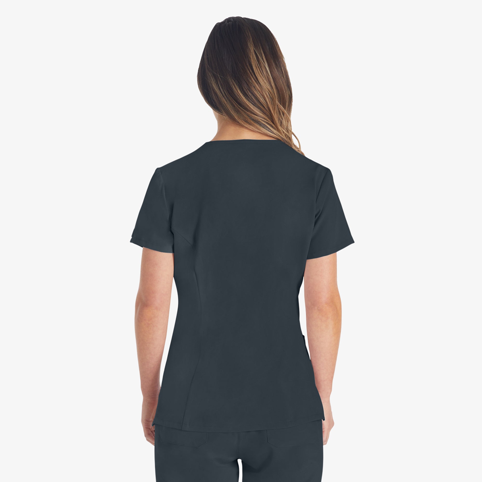 Women's EDS Essentials V-Neck Scrub Top - Image 2