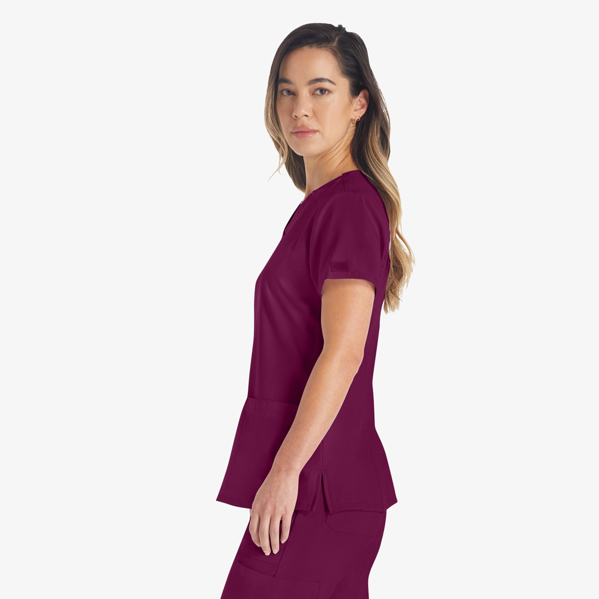 Women's EDS Essentials V-Neck Scrub Top - Image 3