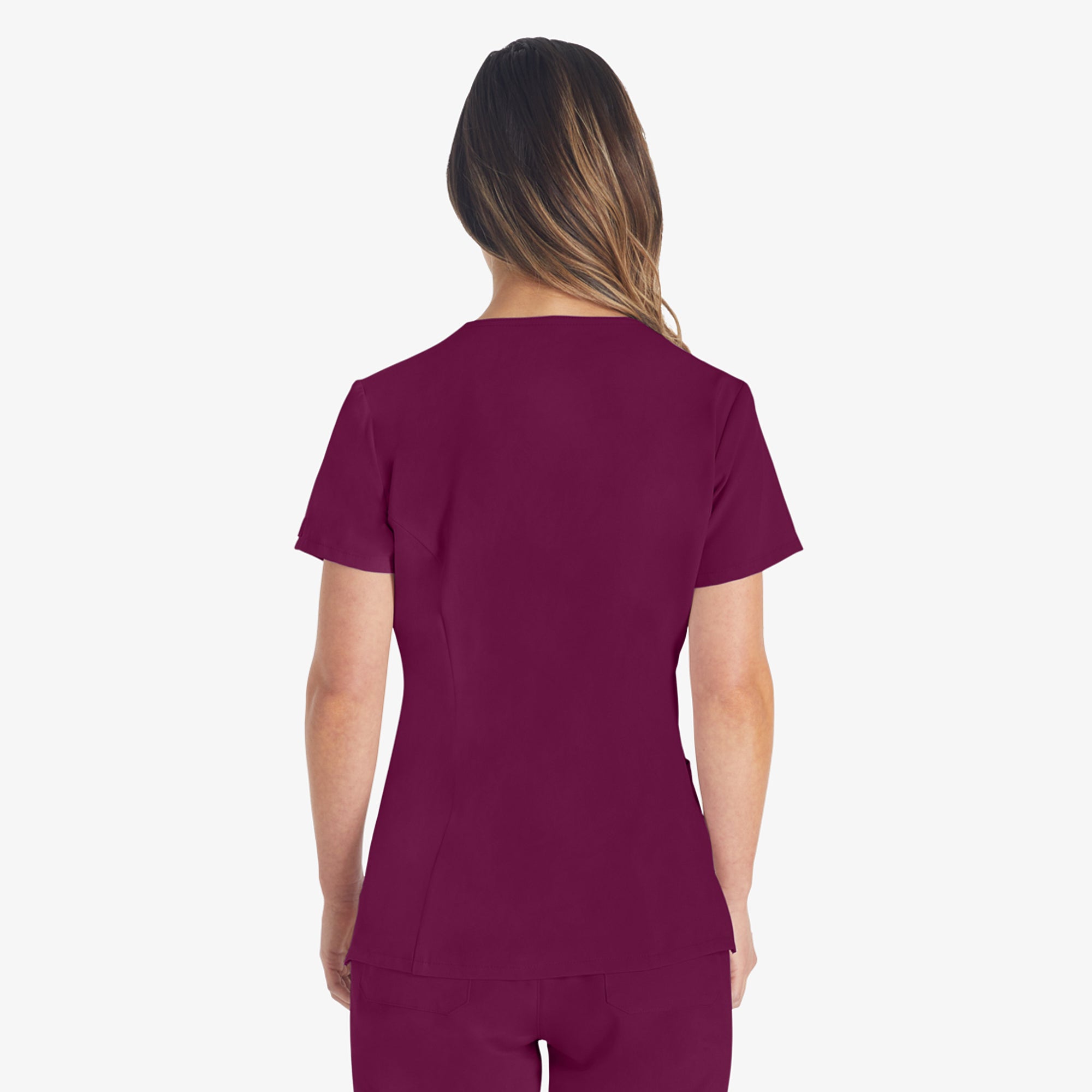 Women's EDS Essentials V-Neck Scrub Top - Image 2
